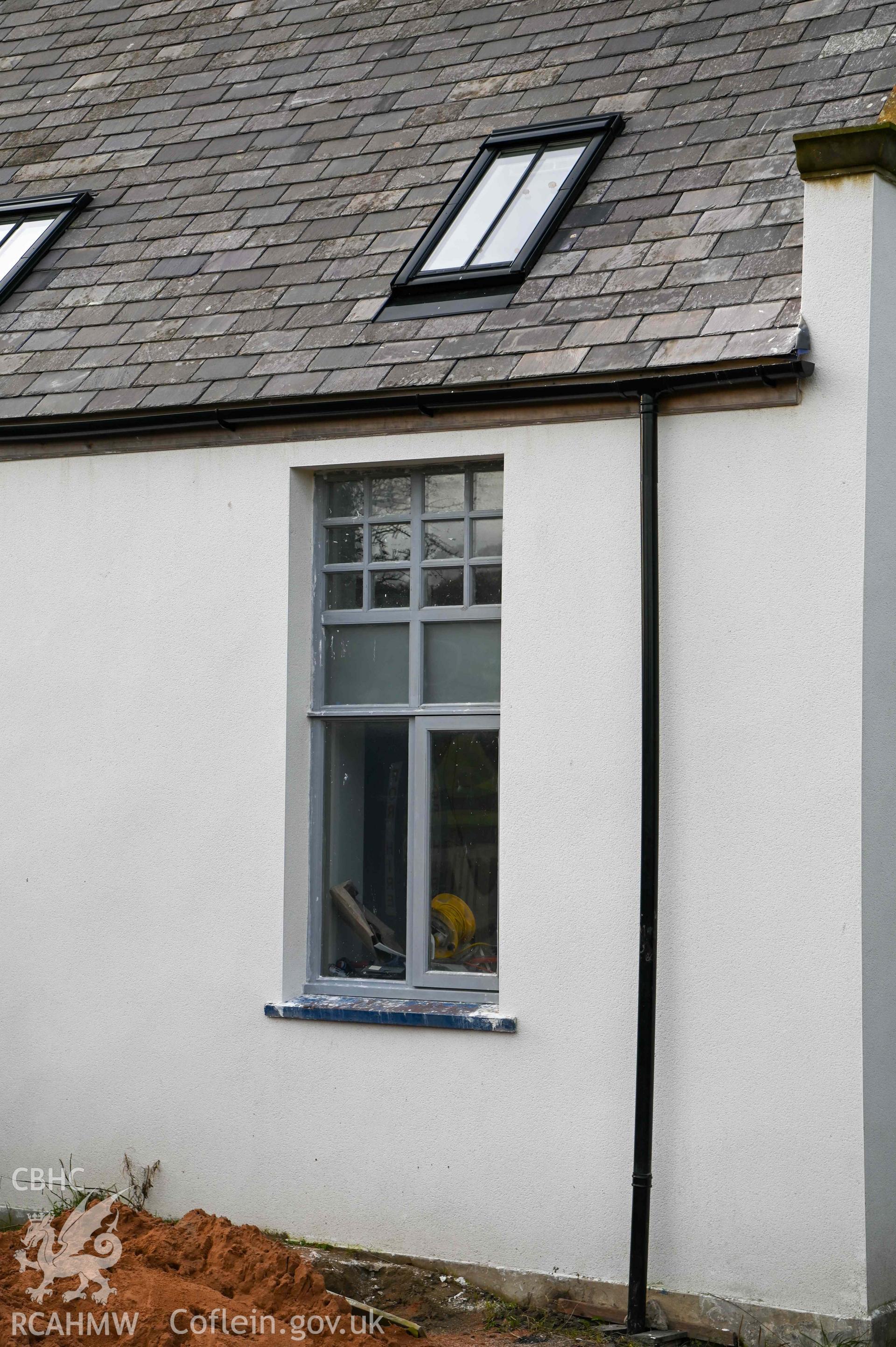 Carmel Welsh Independent Chapel - View of rear window, taken from South-East