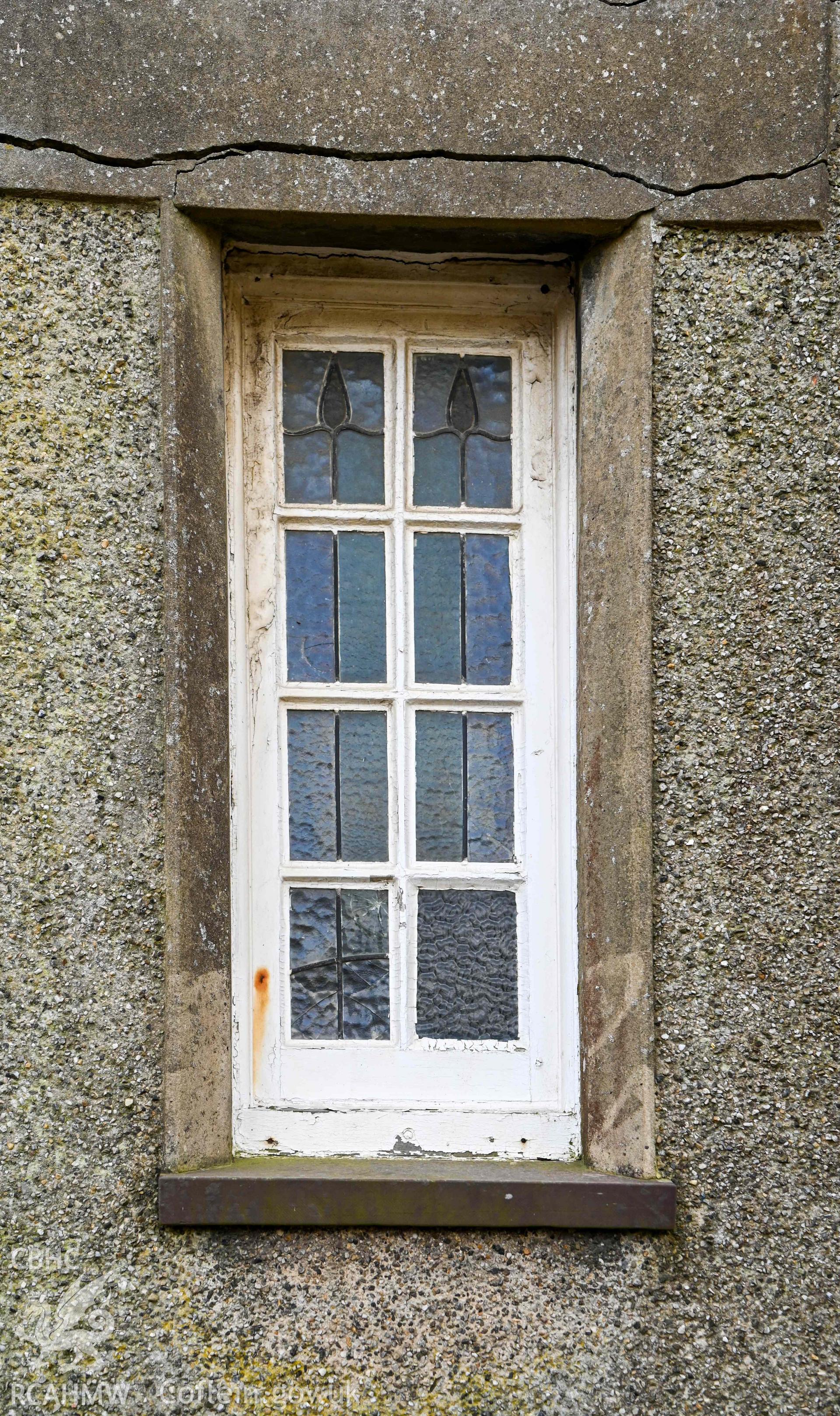 Carmel Welsh Independent Chapel - View of detail on window, taken from East