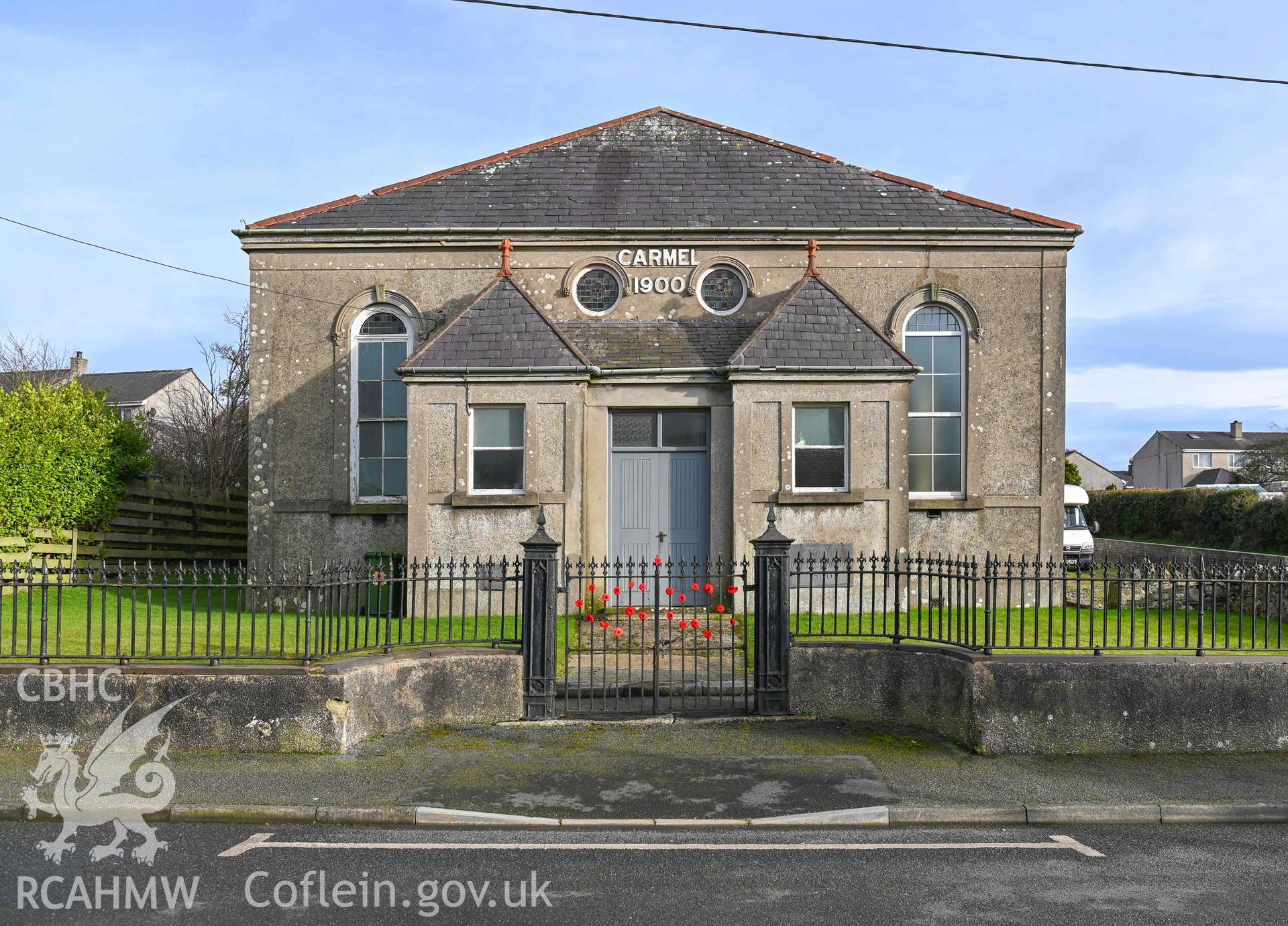 Carmel Welsh Baptist Church - View of the front of the church, taken from West