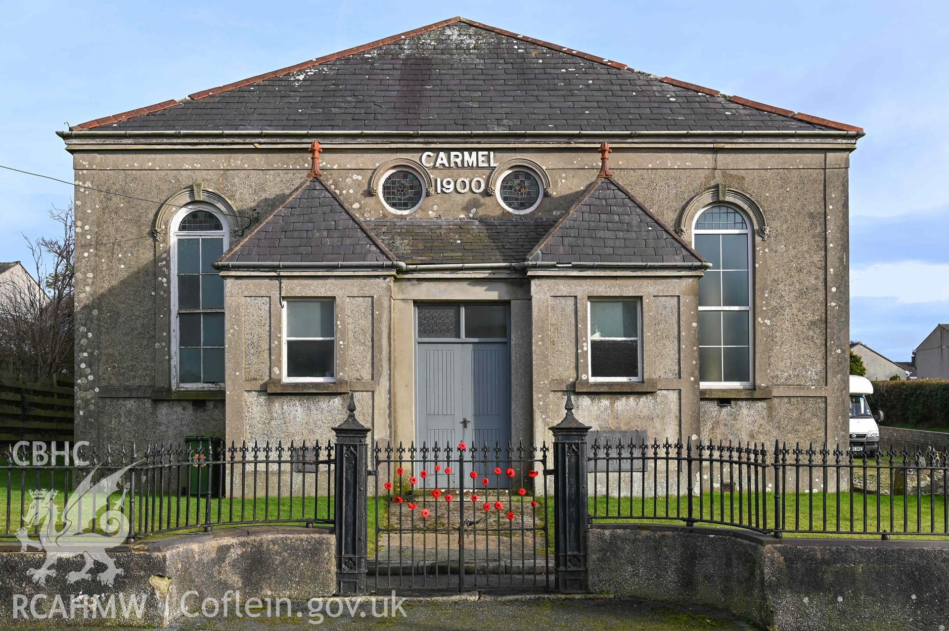 Carmel Welsh Baptist Church - View of the front of the church, taken from West