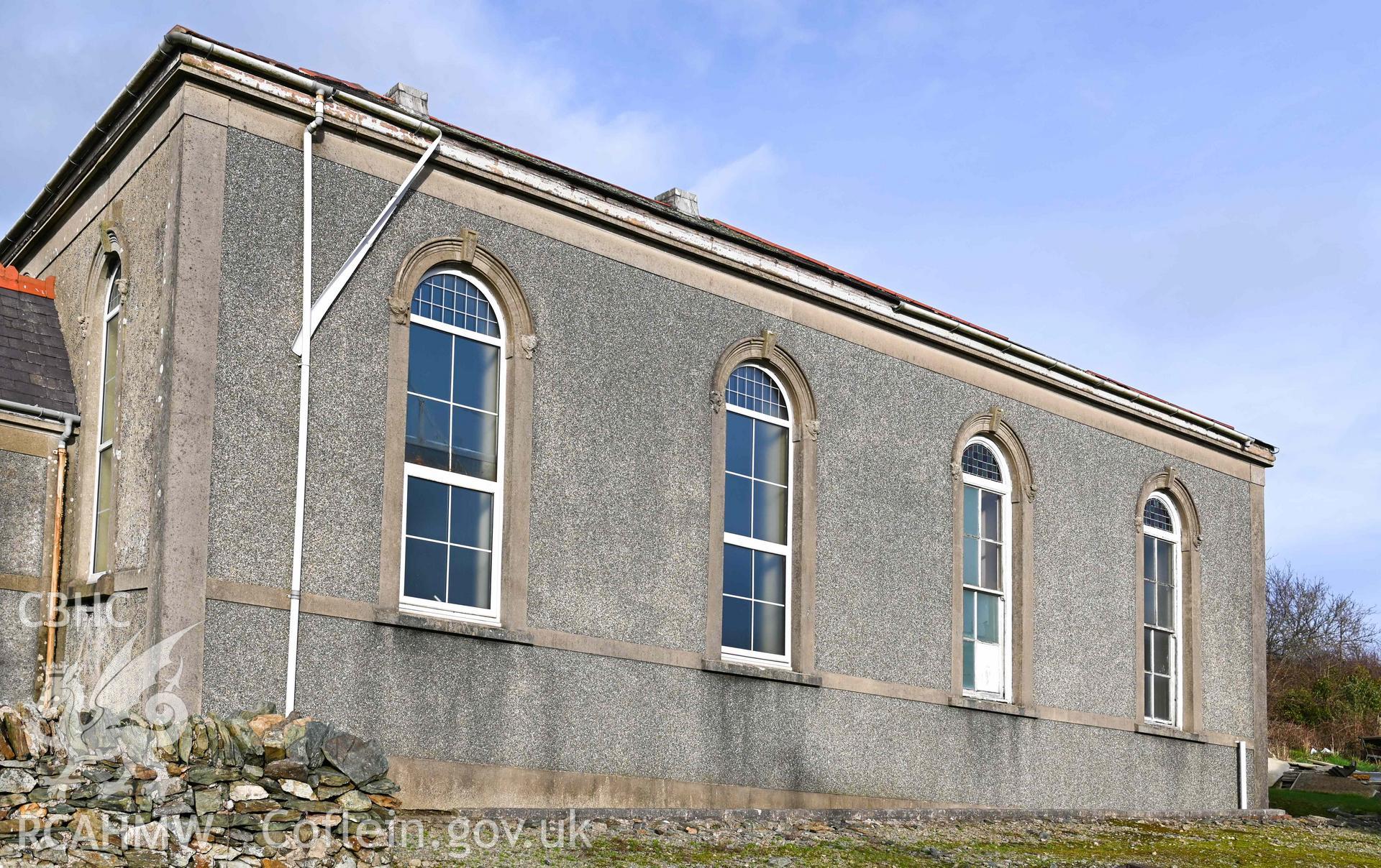 Carmel Welsh Baptist Church - View of the church side, taken from South-West