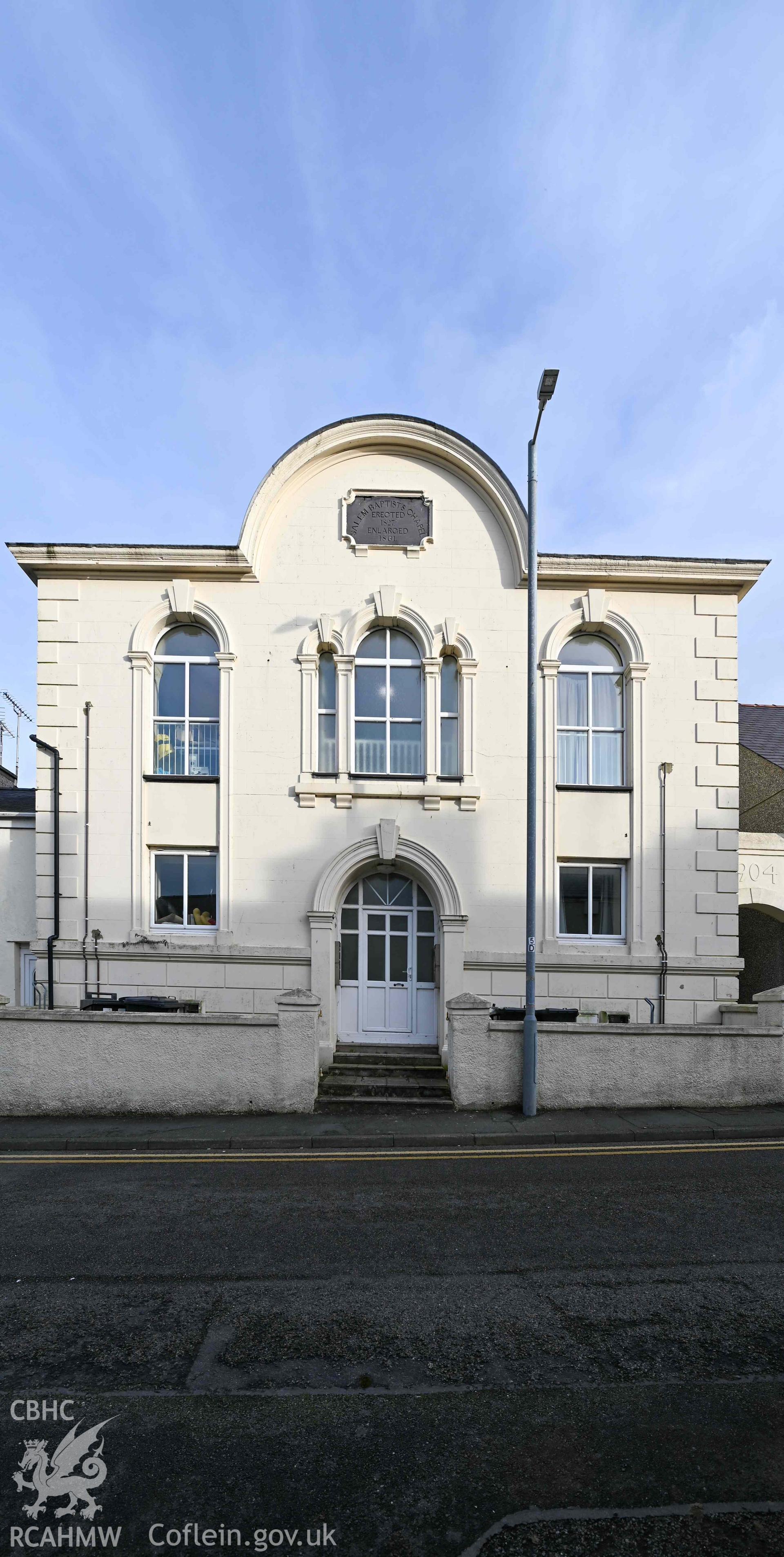 Salem Welsh Baptist Church - View of church from the front, taken from West