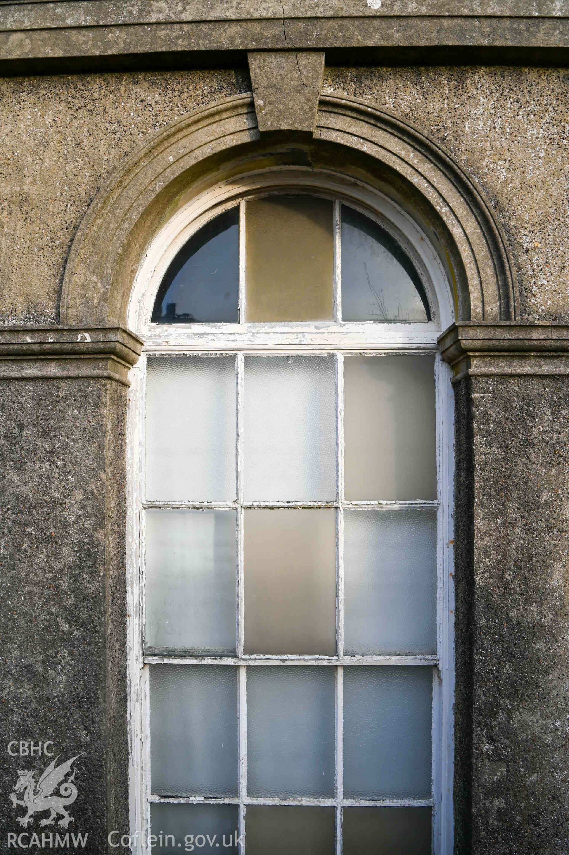 Peniel Chapel - Detailed view of a window, taken from West