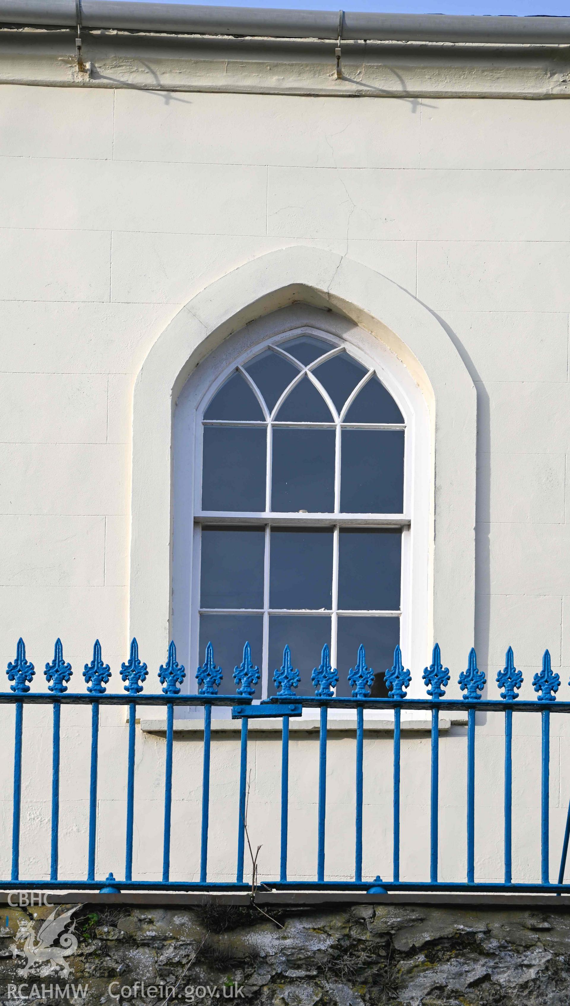 English Methodist Chapel - Detail of a front window, taken from North