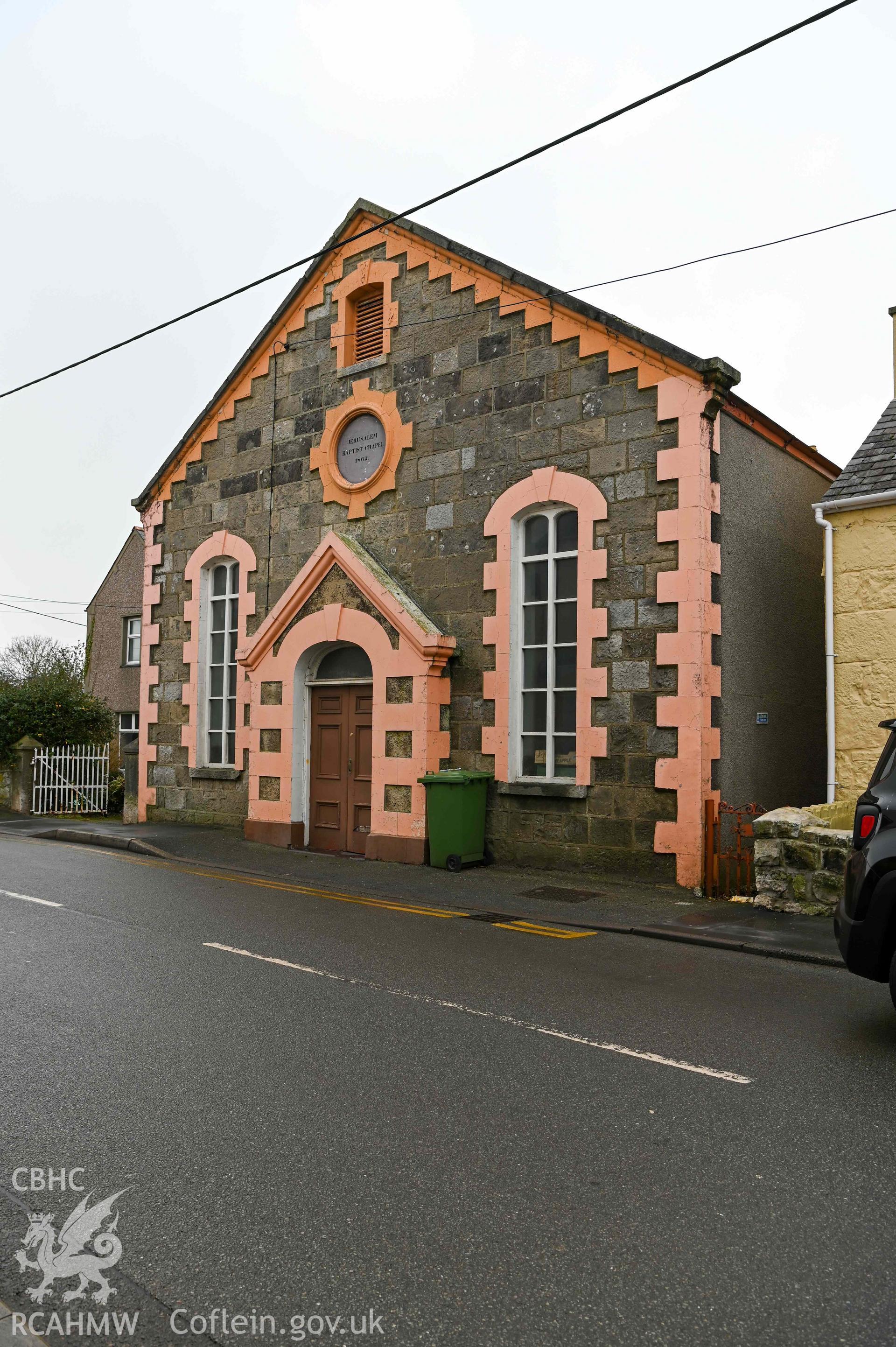 Jerusalem Welsh Baptist Church - View of the church front, taken from North