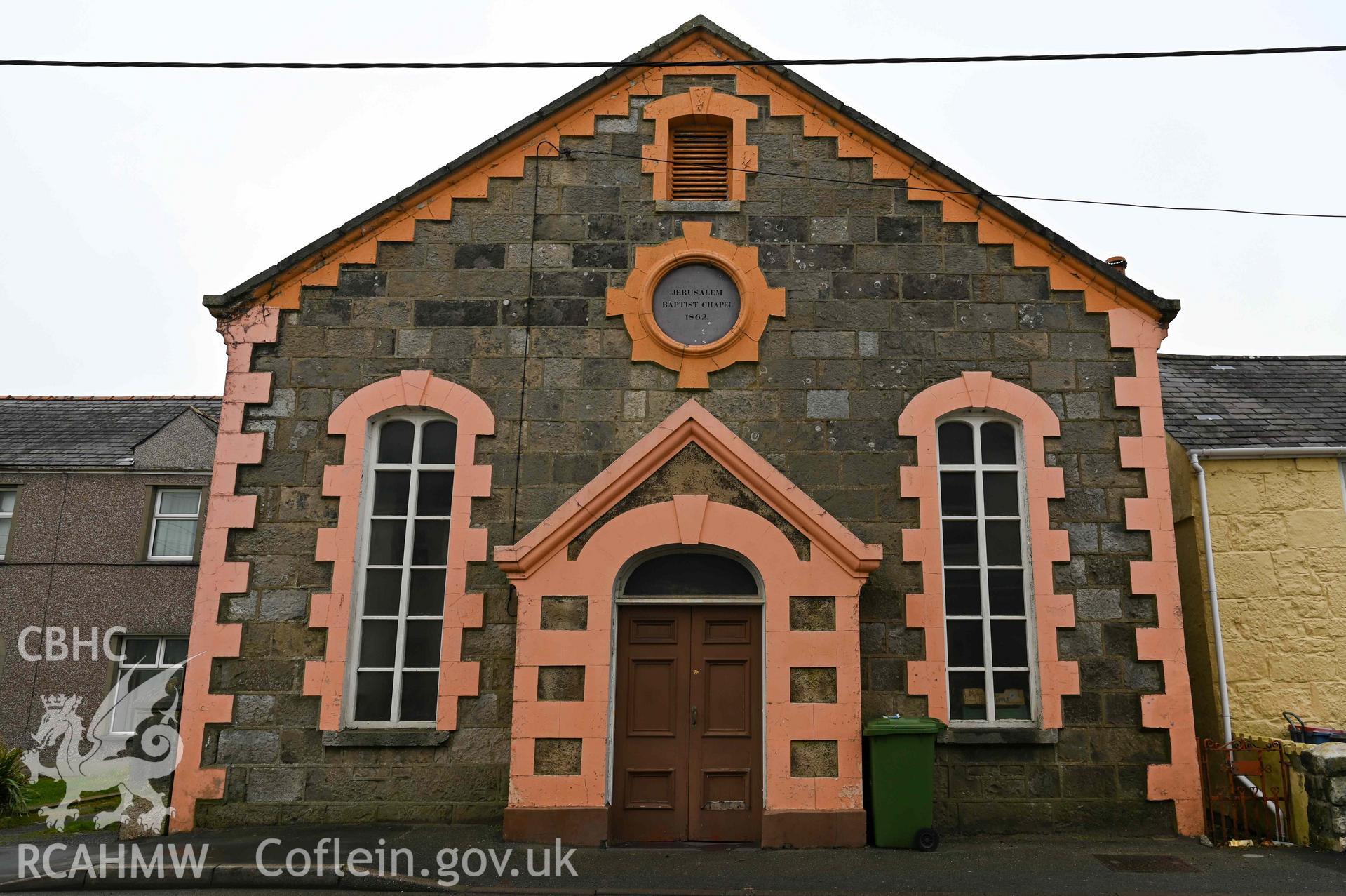 Jerusalem Welsh Baptist Church - View of the church front, taken from East