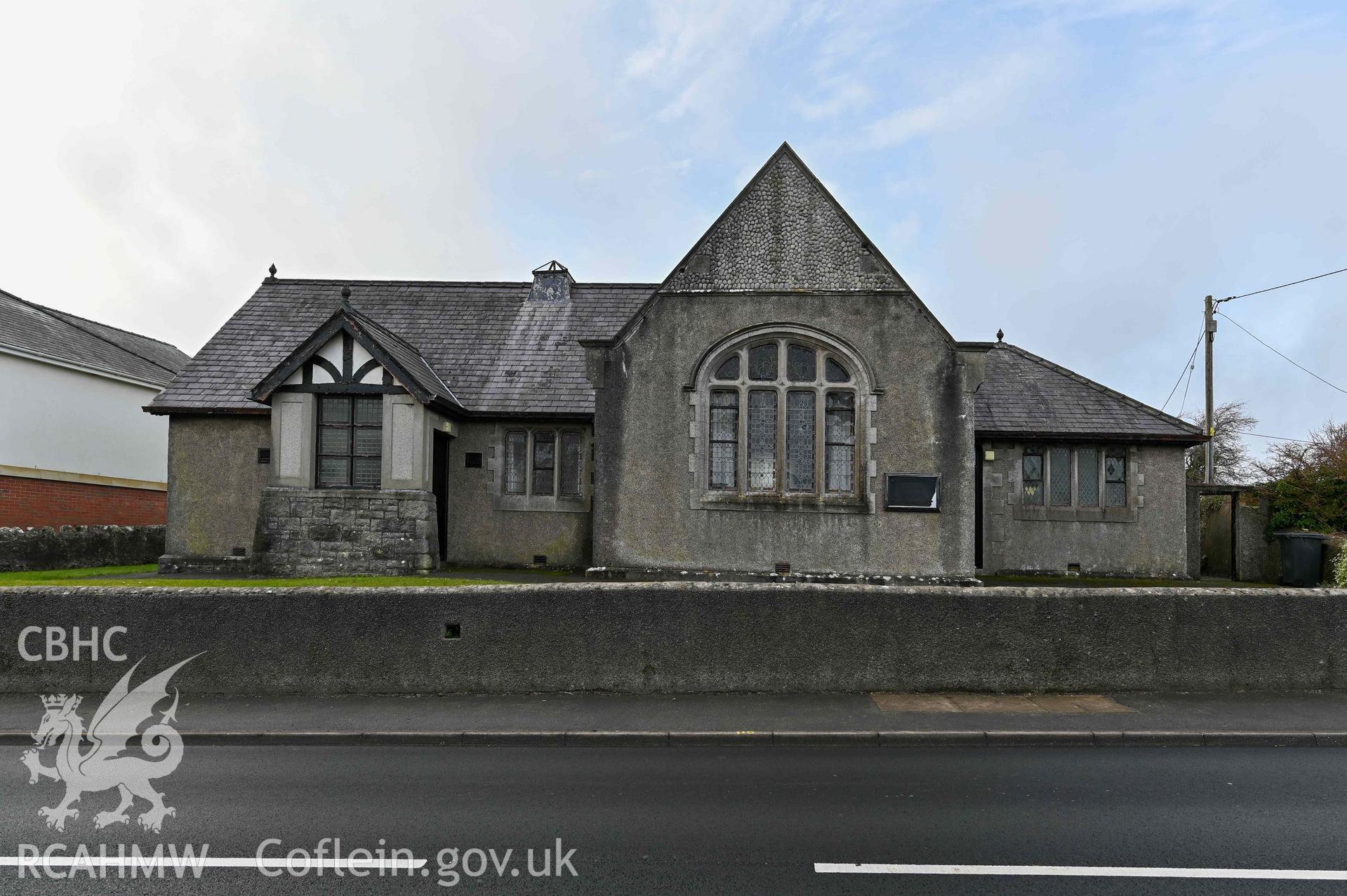 Benllech Welsh Calvinistic Methodist - View of the front of the chapel, taken from East