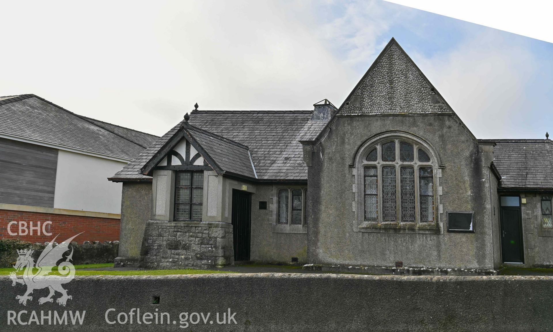 Benllech Welsh Calvinistic Methodist - Frontal view of the souuthern part of the chapel, taken from East