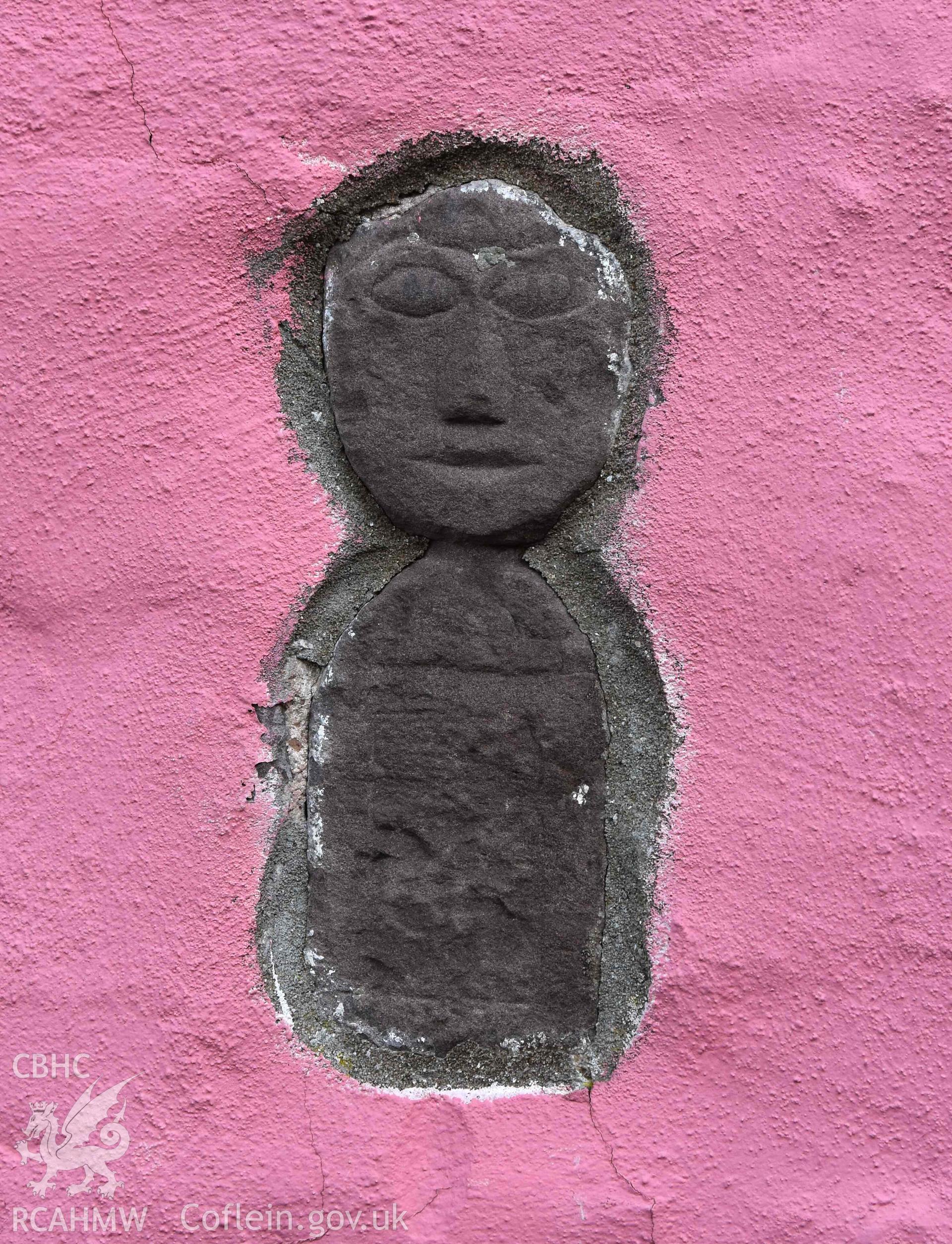 Middle Gaer Celtic figure, detail