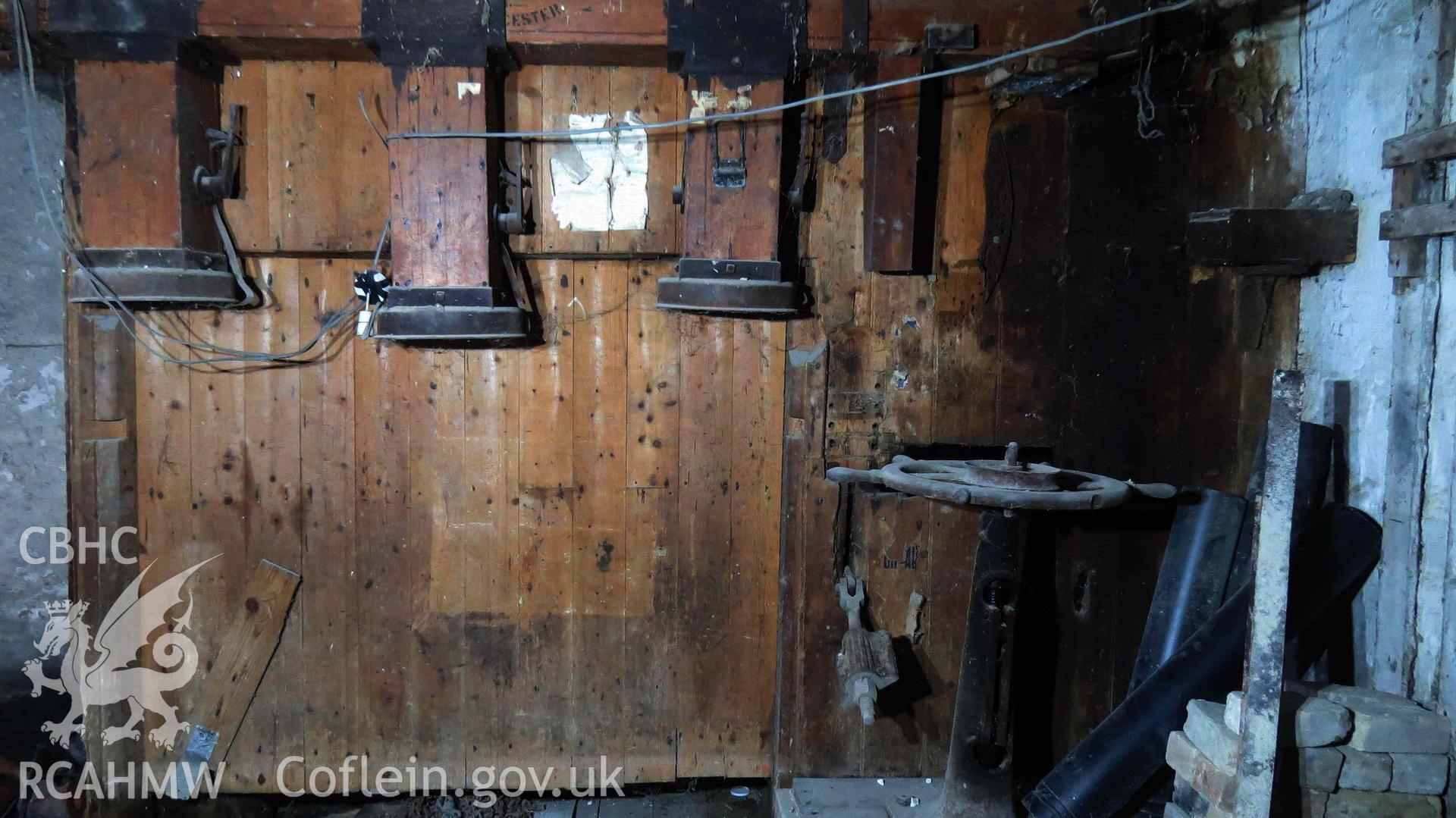 Photograph showing The Old Village Stores, Pontsian, part of a photographic record undertaken as a condition of planning consent by Karel Brand on 8th November 2024.