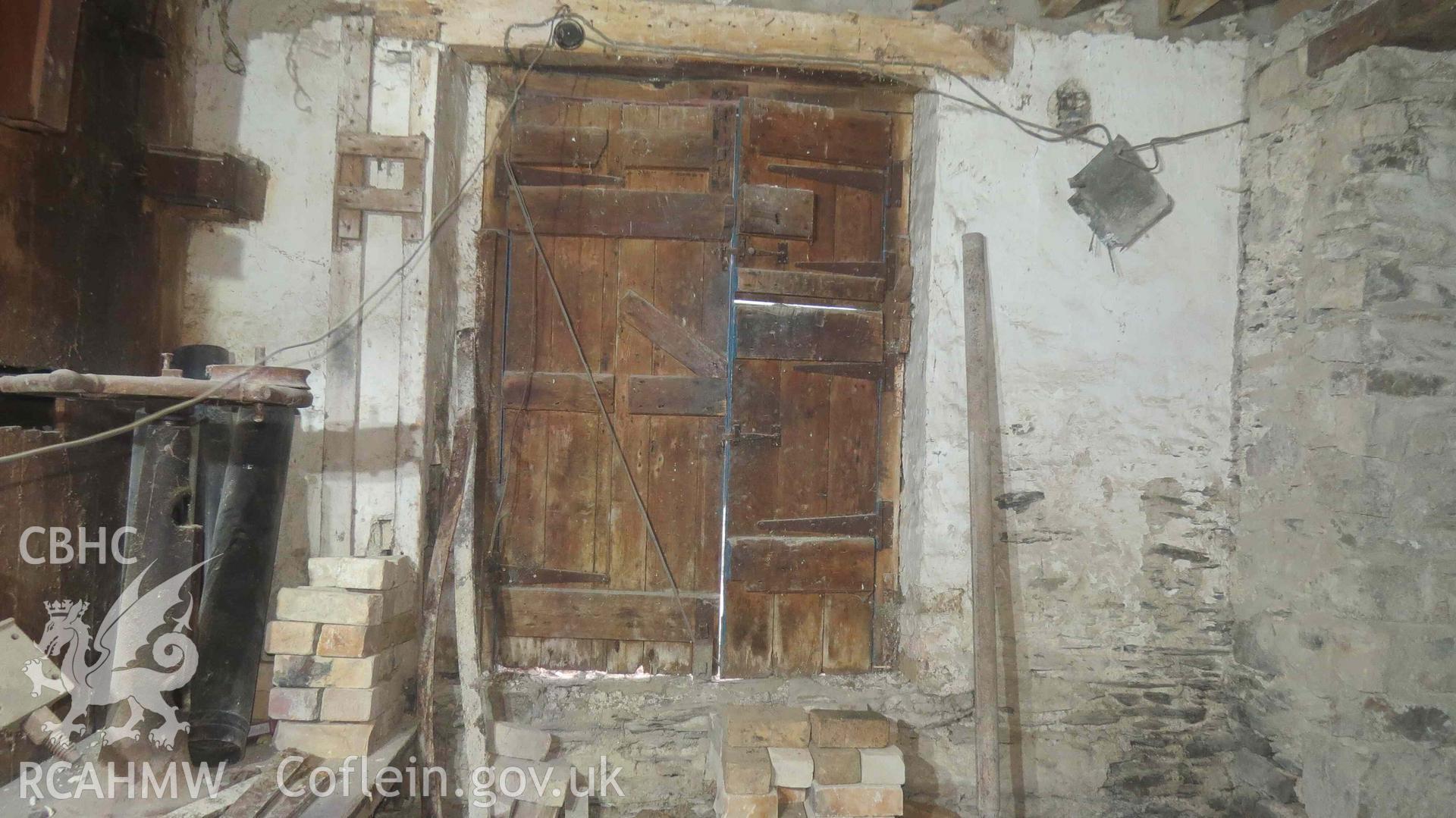 Photograph showing The Old Village Stores, Pontsian, part of a photographic record undertaken as a condition of planning consent by Karel Brand on 8th November 2024.