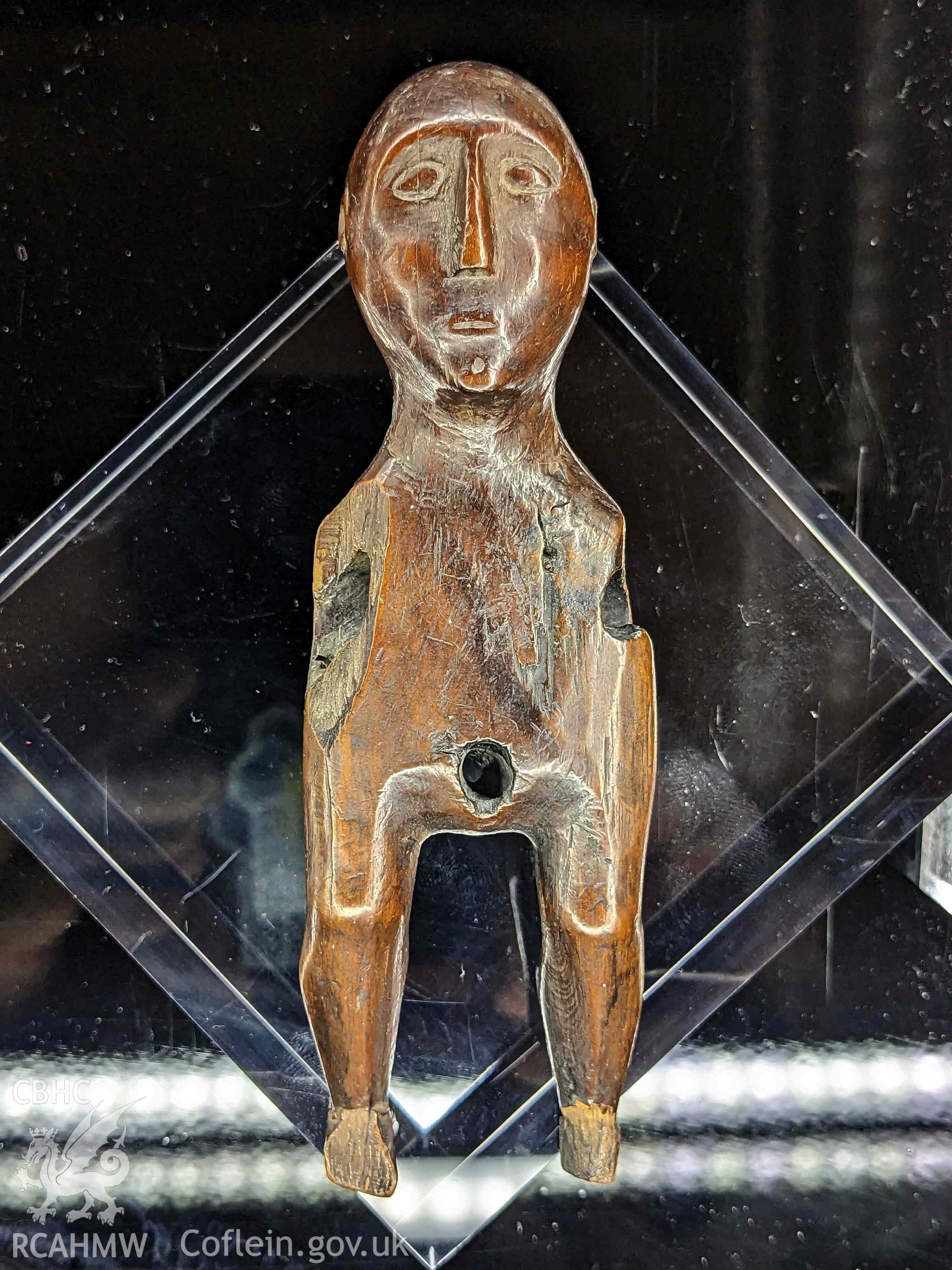 Image of Strata Florida Iron Age Figurine,  produced by Toby Driver of the RCAHMW Survey team , 2024.