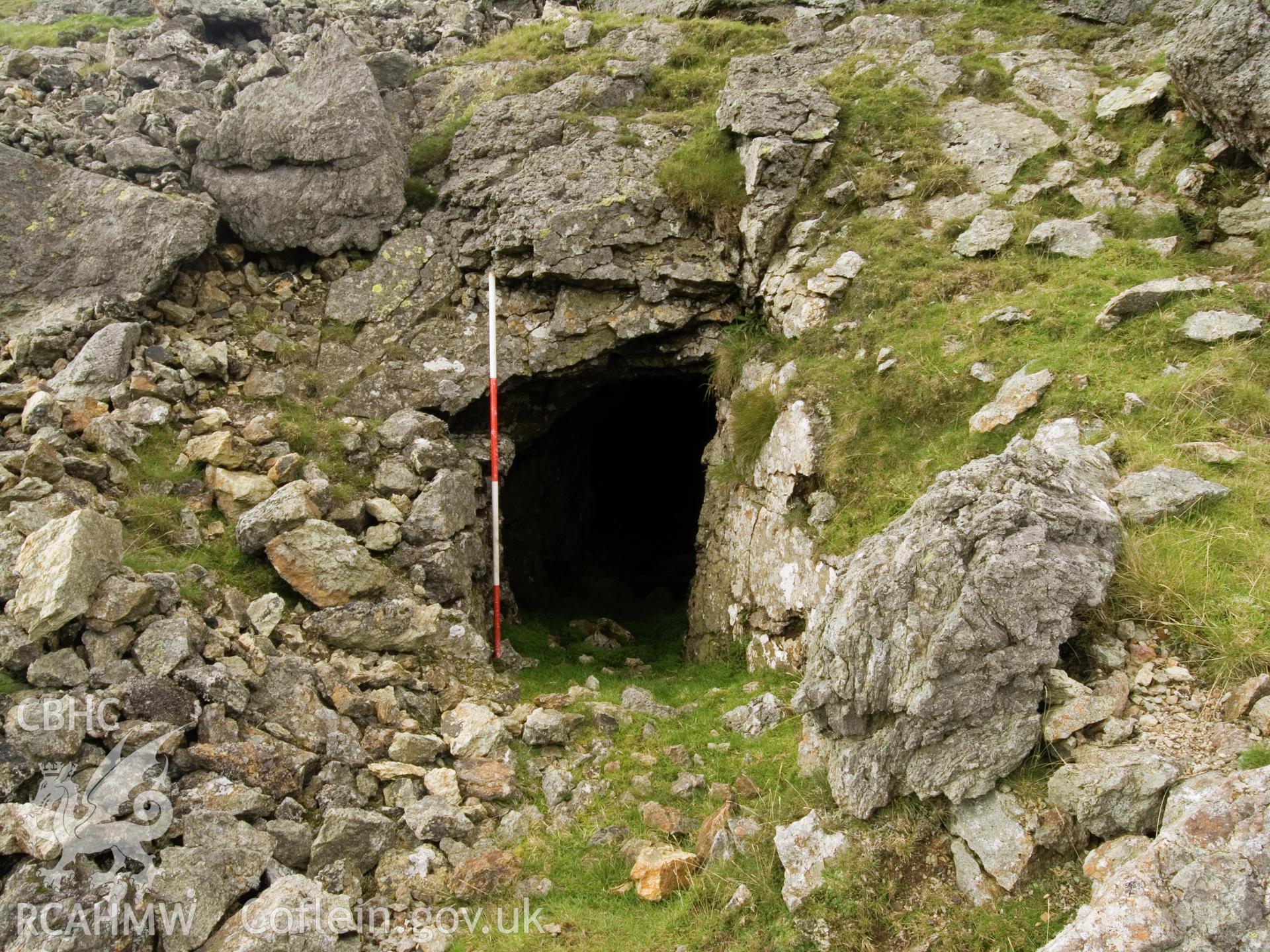 View looking N of mine entrance.