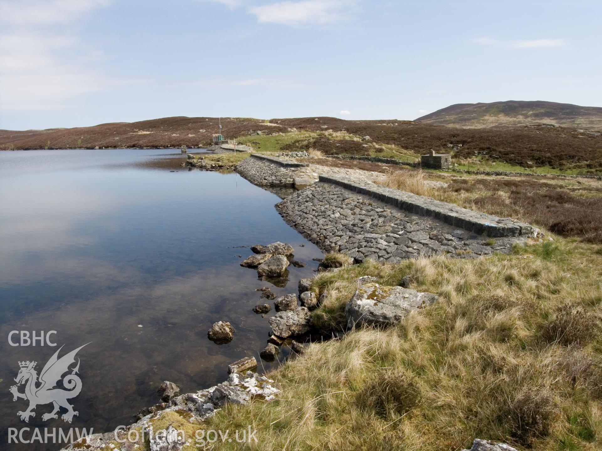 View looking NW of dam.