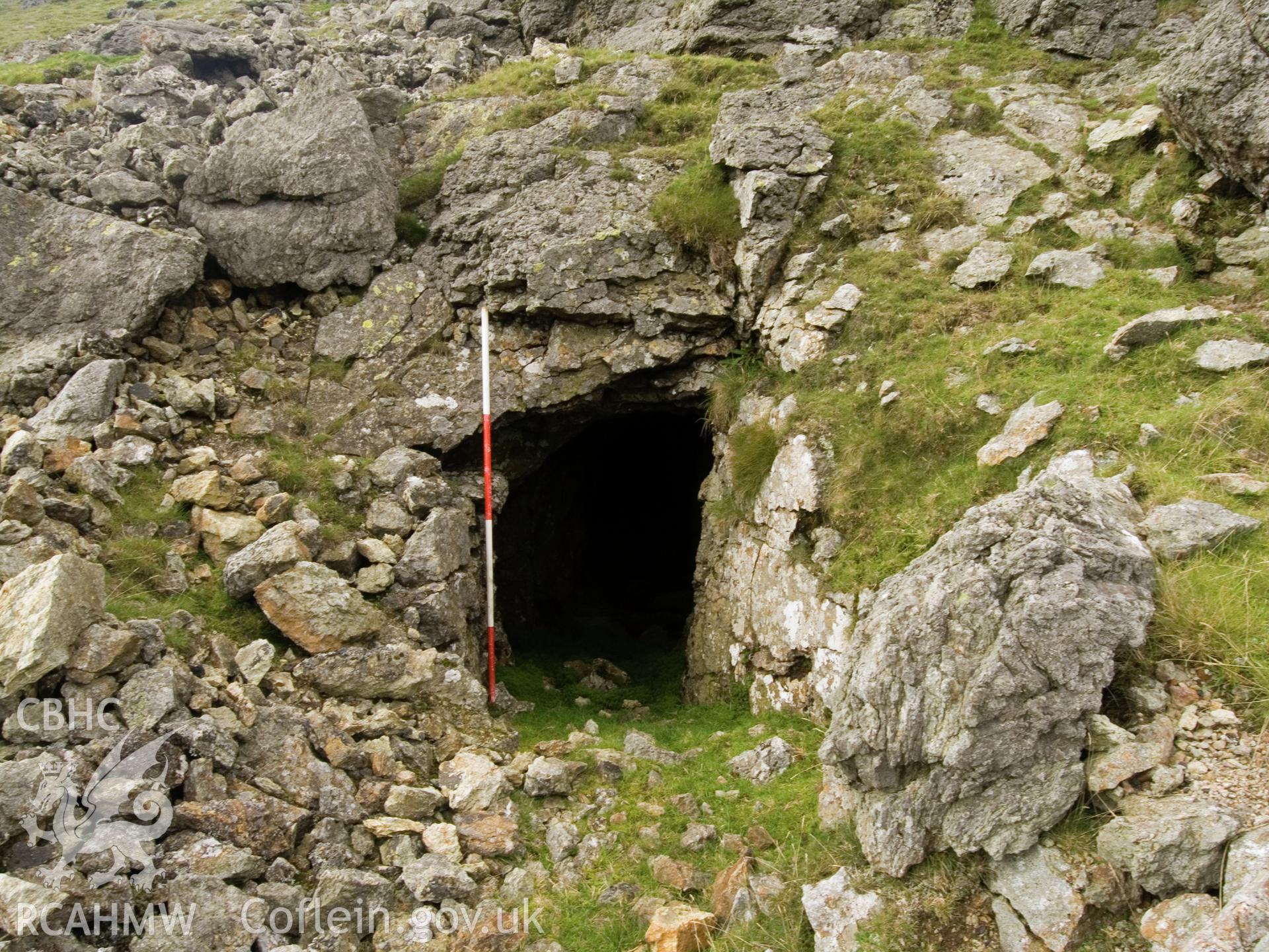 View looking N of mine entrance.