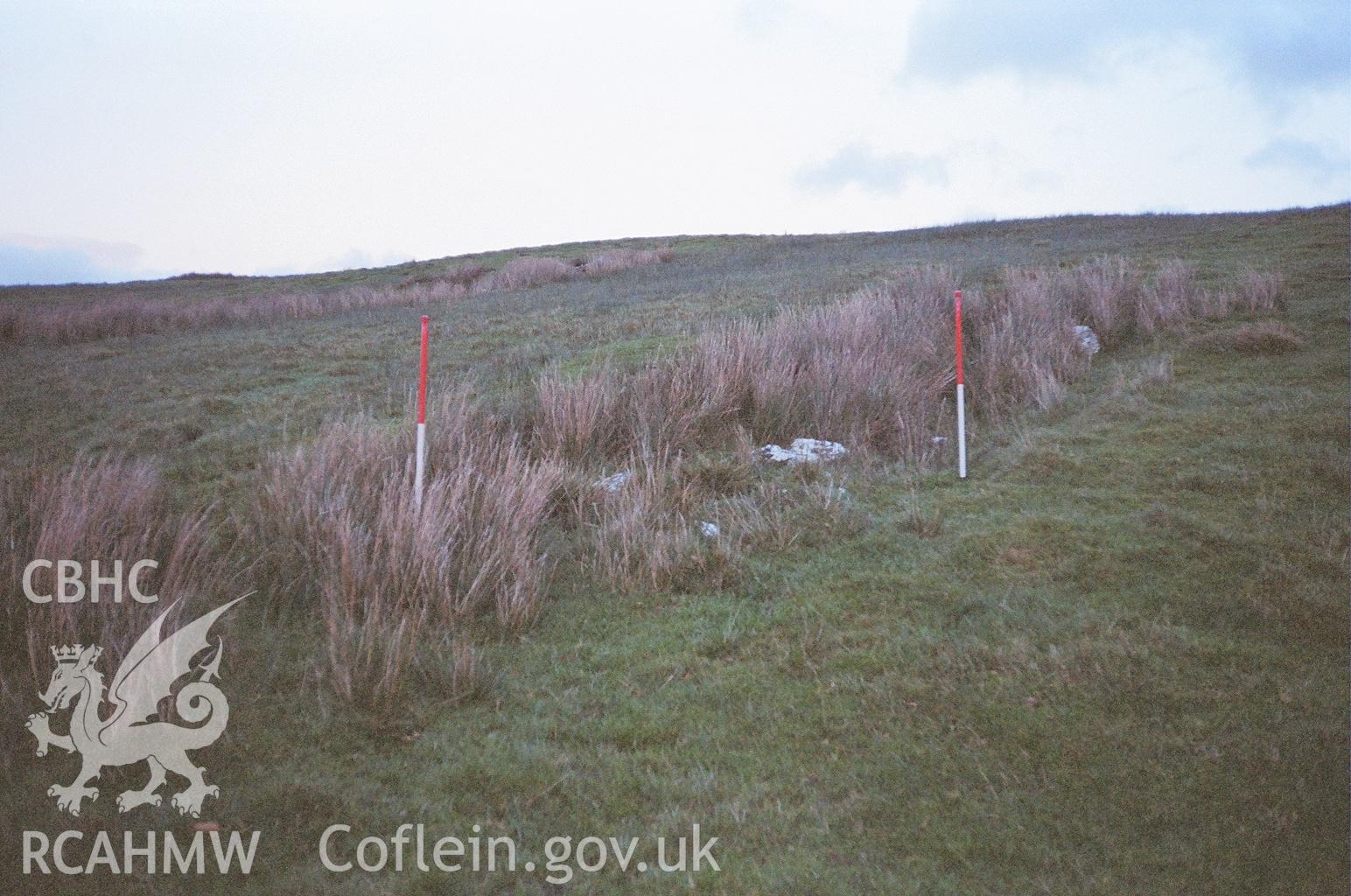 Digital colour photograph of Moel Hen-Fache North trial mine I taken on 23/11/2006 by A.C. Roseveare during the Berwyn North East Upland Survey by Archaeophysica.