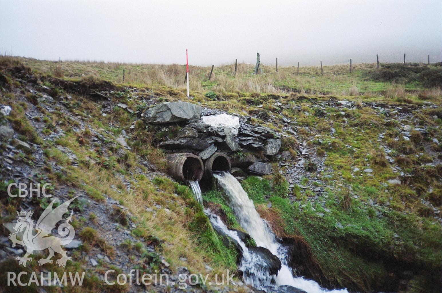 Digital colour photograph of Cwm Maen Gwynedd culvert taken on 22/11/2006 by A.C. Roseveare during the Berwyn North East Upland Survey by Archaeophysica.