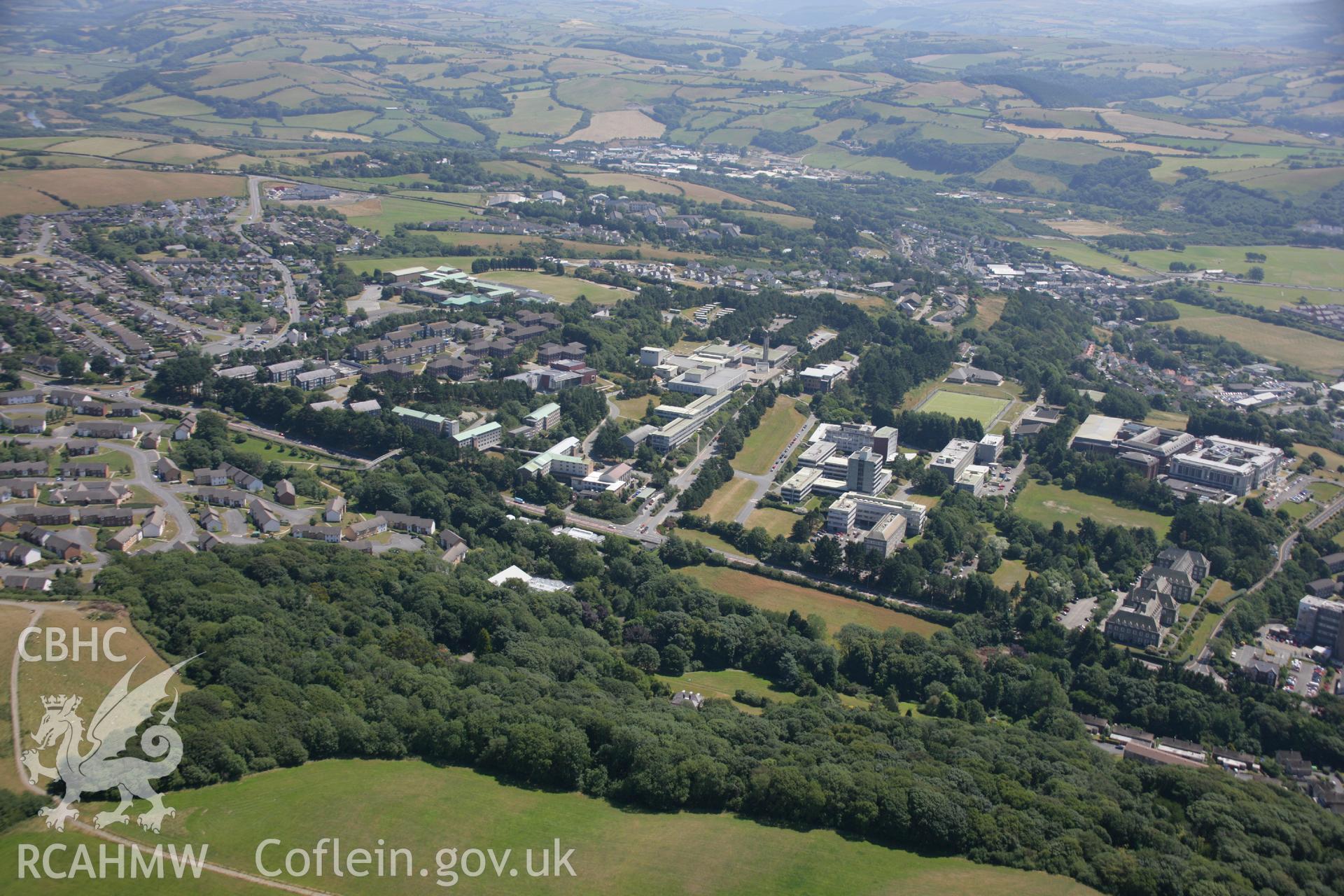 RCAHMW colour oblique aerial photograph of Aberystwyth. Taken on 17 July 2006 by Toby Driver.