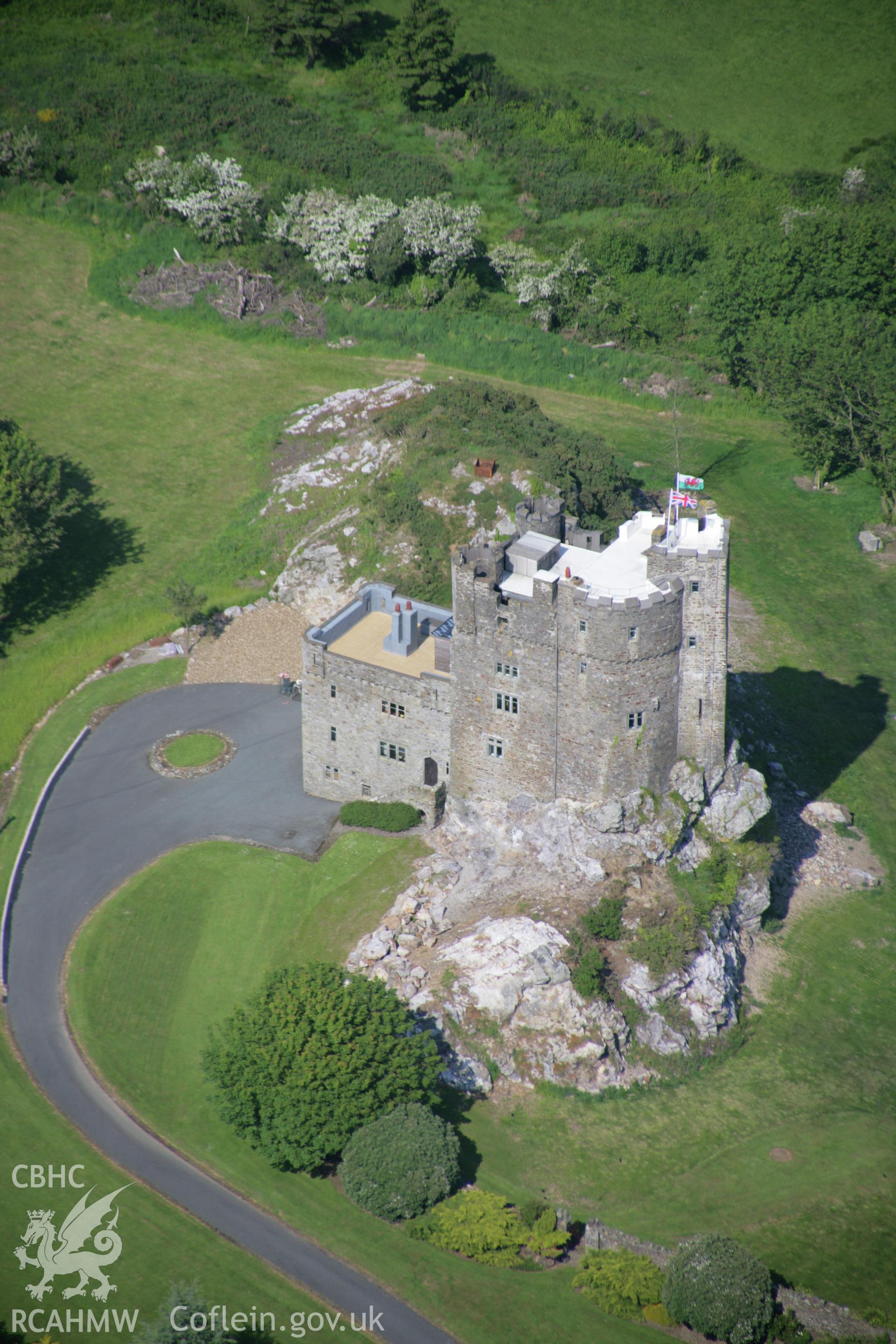 RCAHMW colour oblique aerial photograph of Roch Castle from the south-west. Taken on 08 June 2006 by Toby Driver.