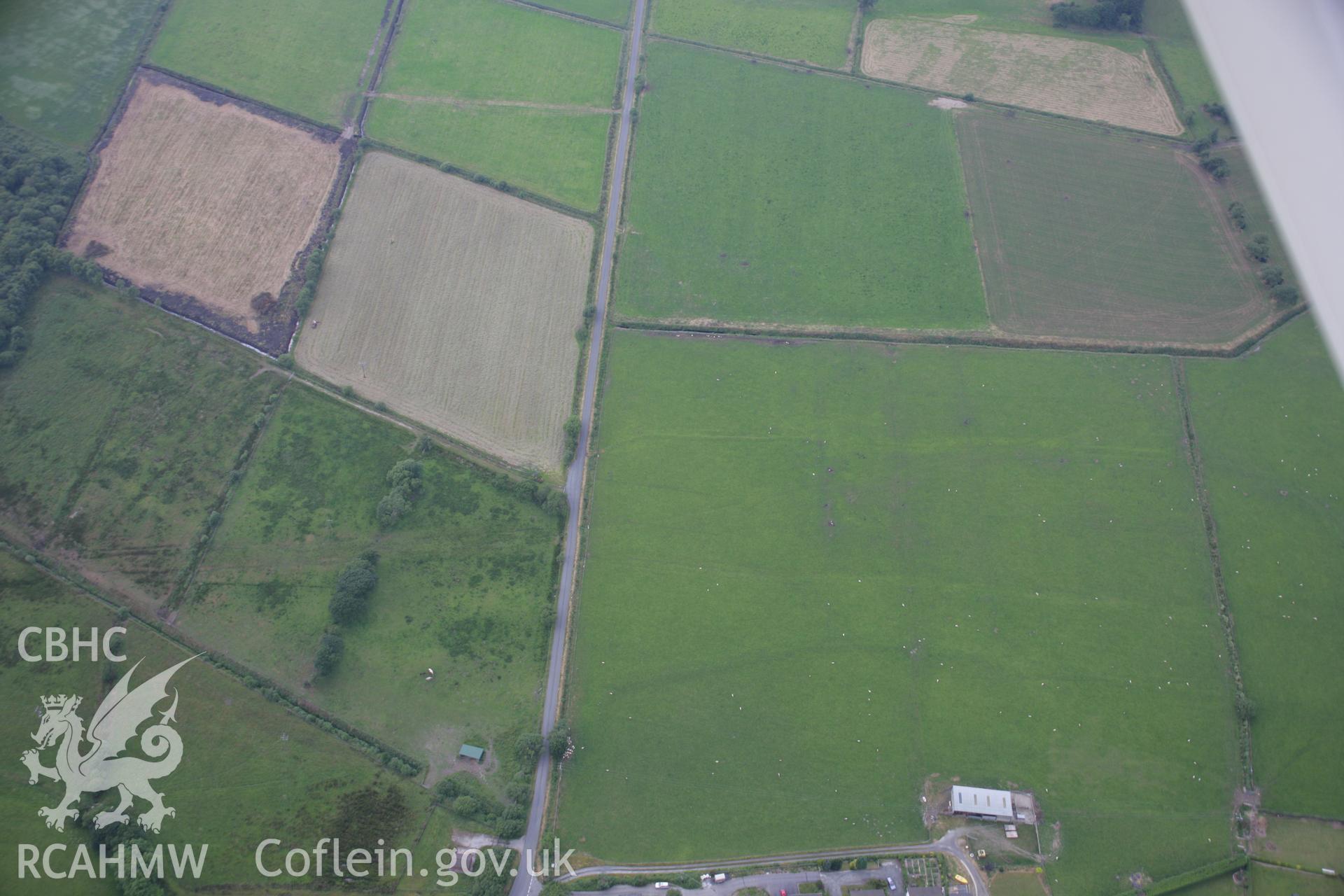 RCAHMW colour oblique aerial photograph of Tan-yr-Allt, Tre Taliesin. Taken on 04 July 2006 by Toby Driver.