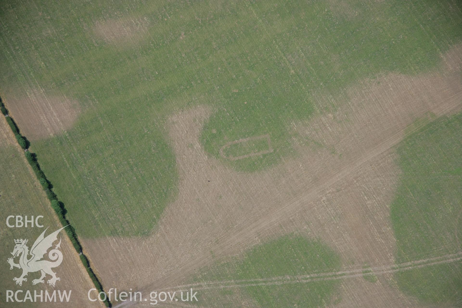 RCAHMW colour oblique aerial photograph of Llwydfaen Church. Taken on 25 July 2006 by Toby Driver.