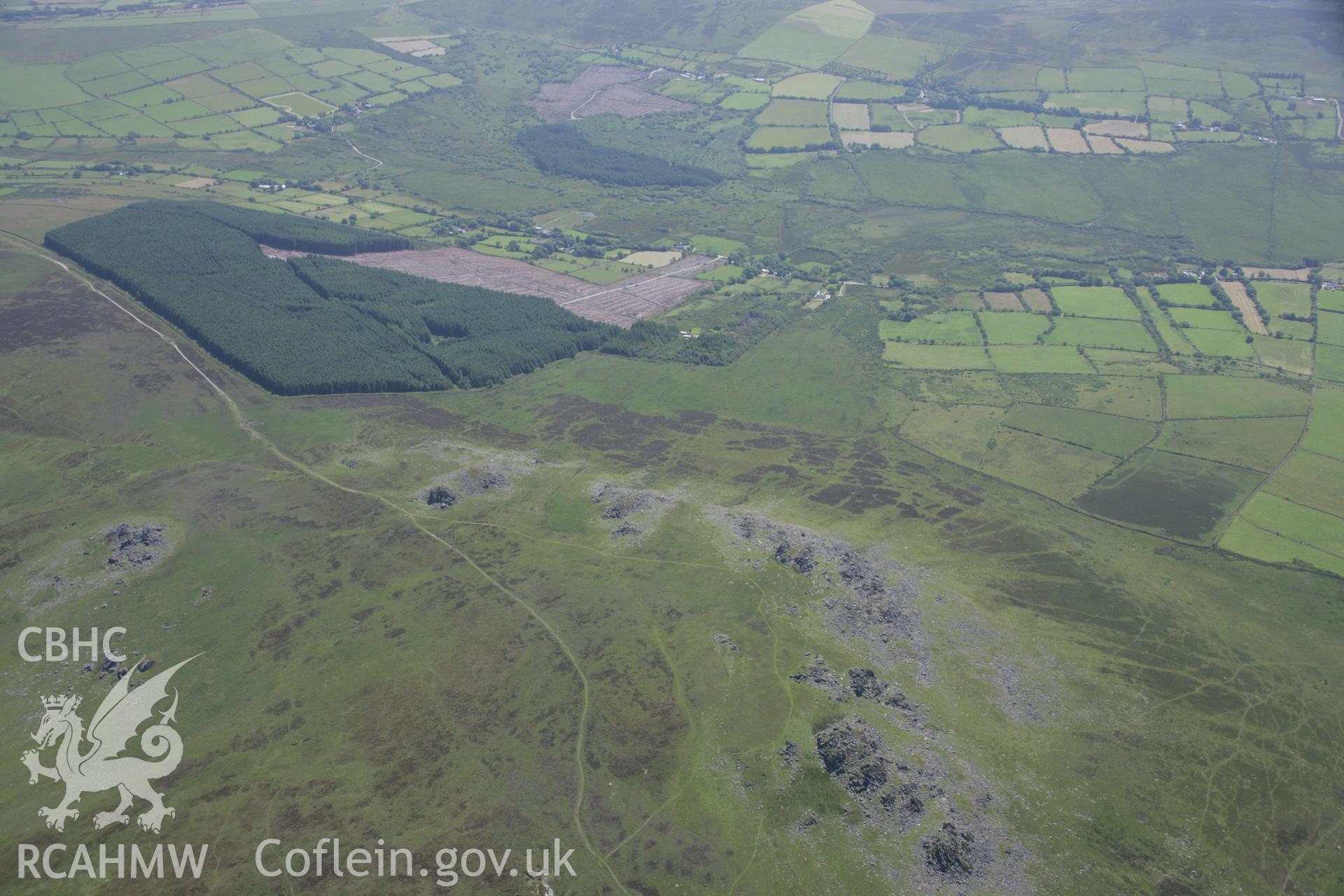 RCAHMW colour oblique aerial photograph of Carn Menyn. Taken on 14 July 2006 by Toby Driver.