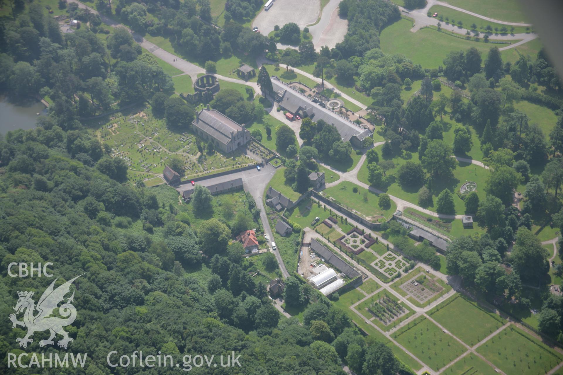 RCAHMW colour oblique photograph of Margam Abbey. Taken by Toby Driver on 29/06/2006.