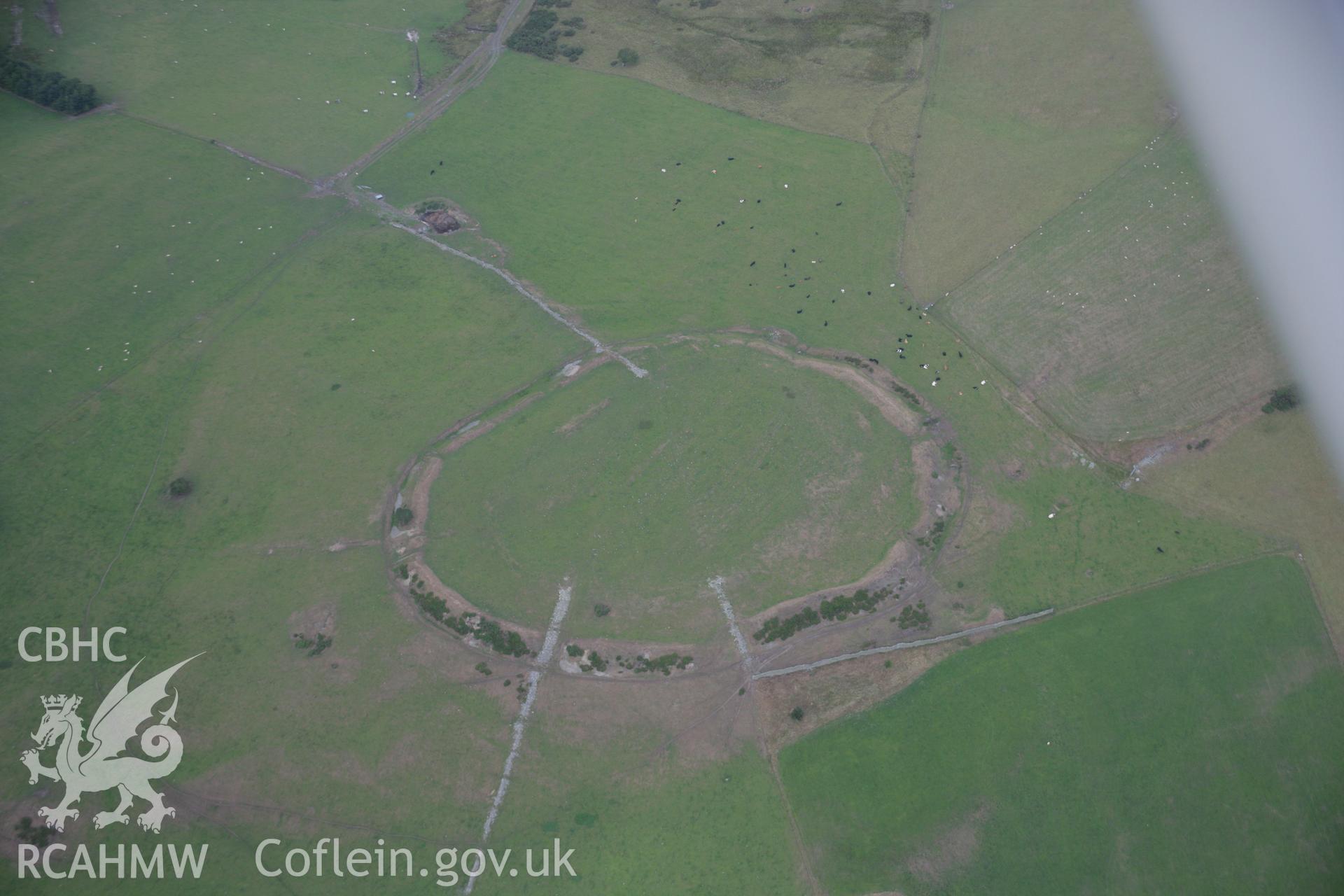 RCAHMW colour oblique aerial photograph of Caer Caradog. Taken on 14 August 2006 by Toby Driver.