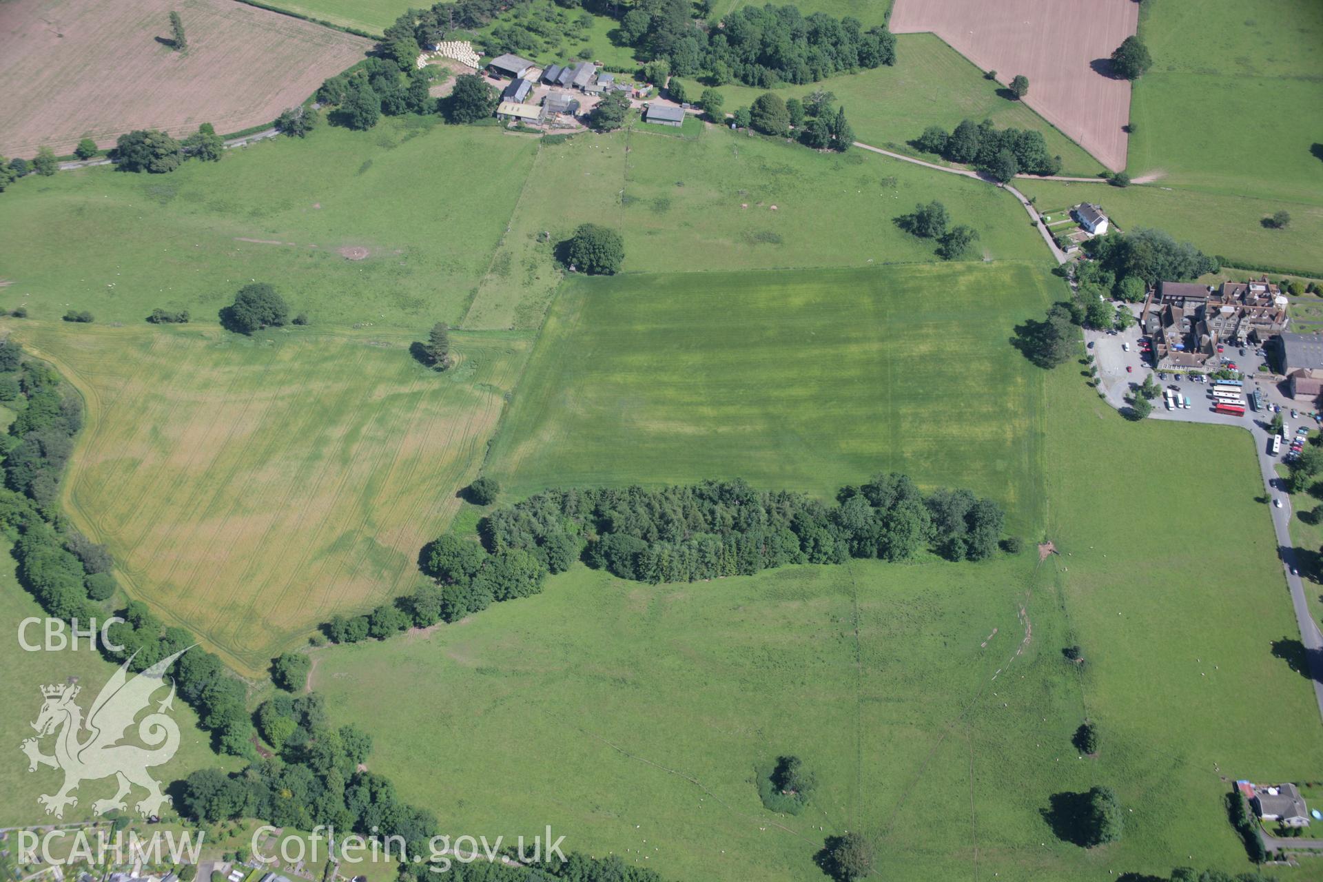 RCAHMW colour oblique aerial photograph of Gwernyfed Gaer. Taken on 13 July 2006 by Toby Driver.