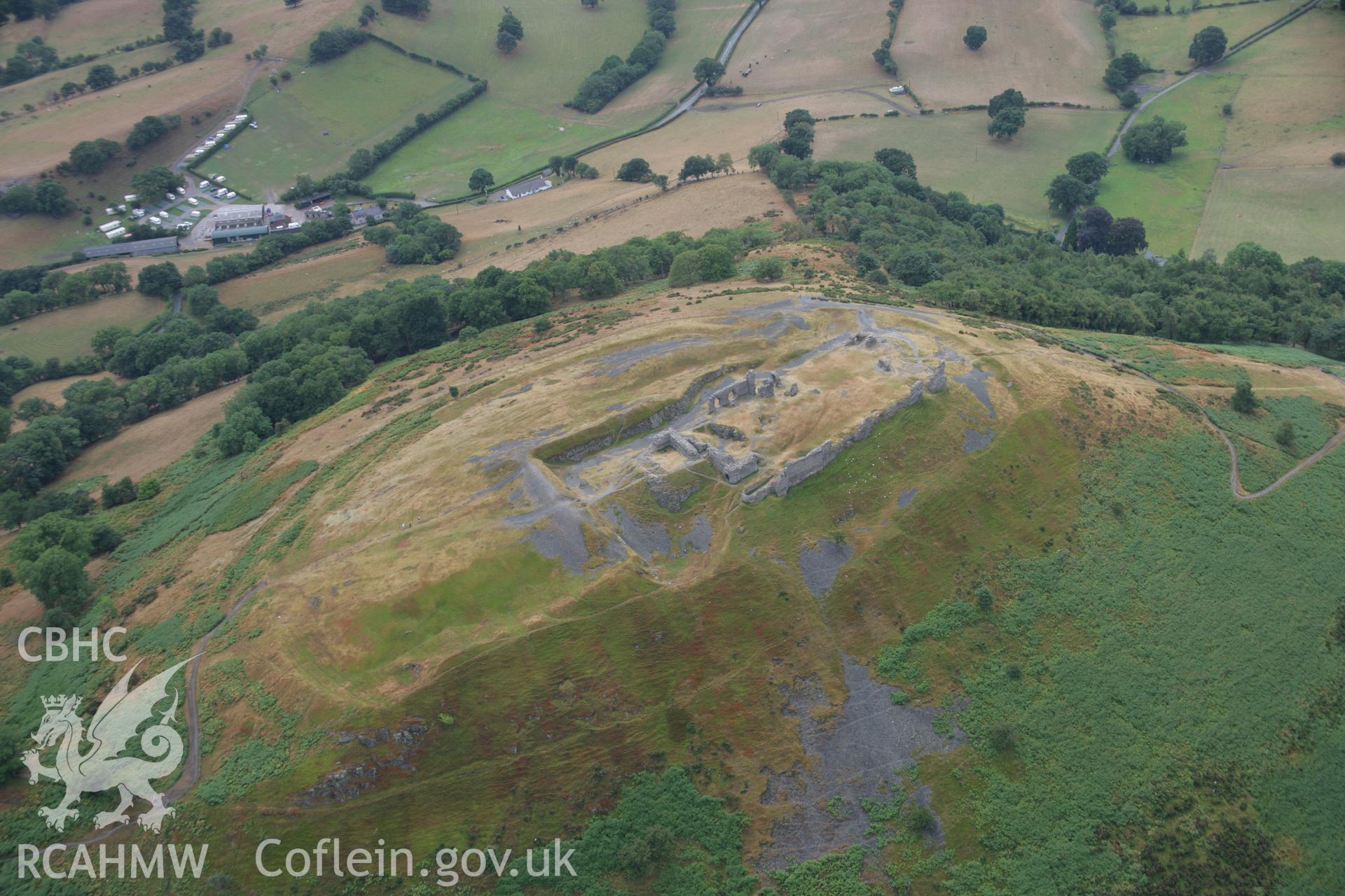 RCAHMW colour oblique aerial photograph of Castell Dinas Bran. Taken on 31 July 2006 by Toby Driver.