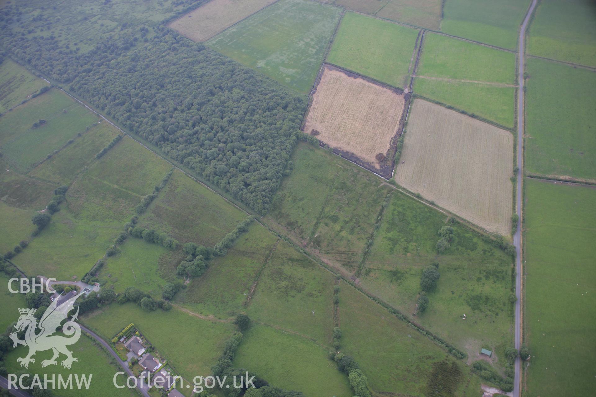 RCAHMW colour oblique aerial photograph of Tan-yr-Allt, Tre Taliesin. Taken on 04 July 2006 by Toby Driver.