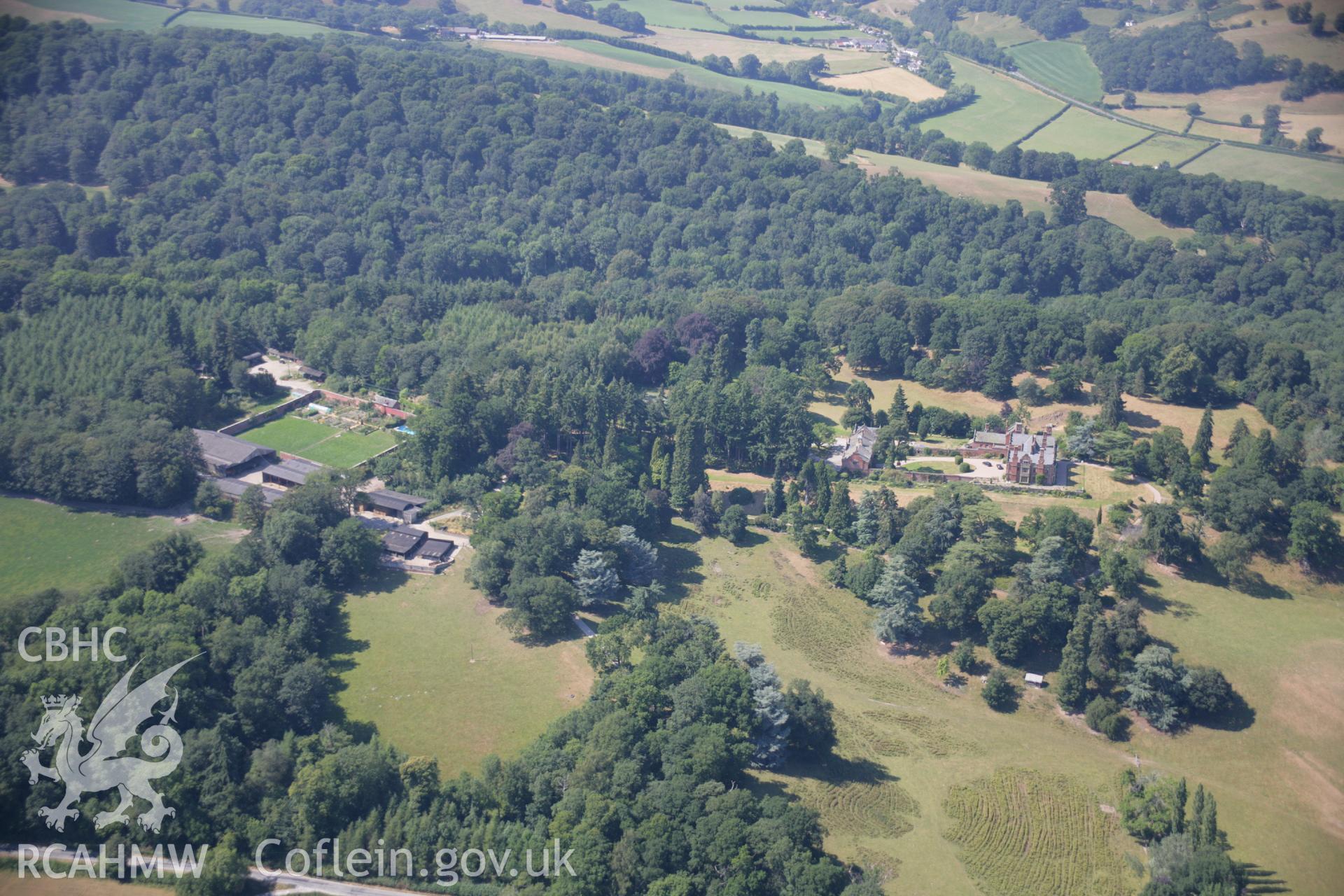 RCAHMW colour oblique aerial photograph of Vaynor Park. Taken on 17 July 2006 by Toby Driver.