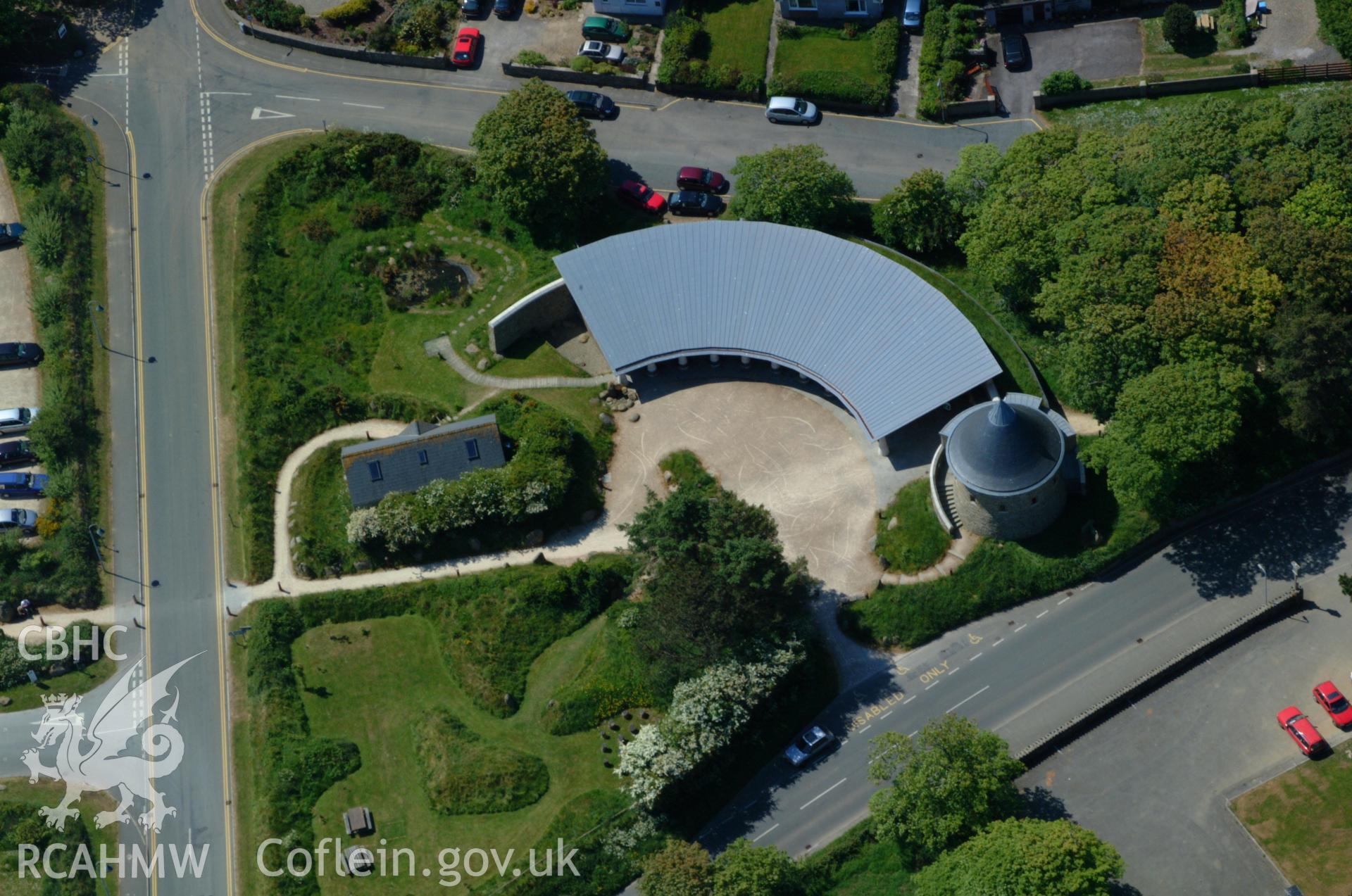 RCAHMW colour oblique aerial photograph of St David's Visitor Centre taken on 25/05/2004 by Toby Driver