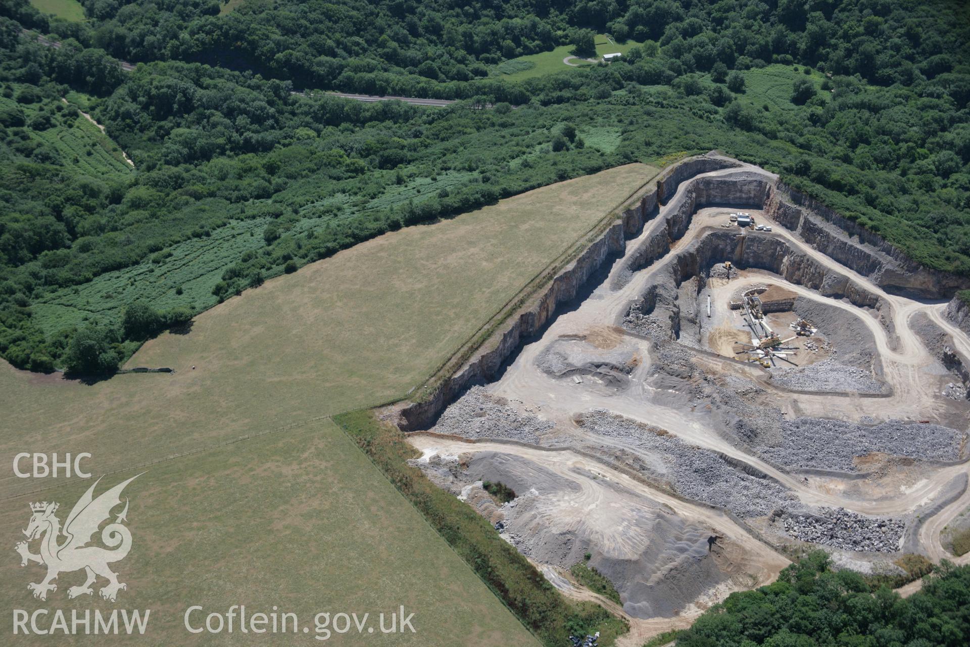 RCAHMW colour oblique aerial photograph of Ewenny Park Enclosure. Taken on 24 July 2006 by Toby Driver.