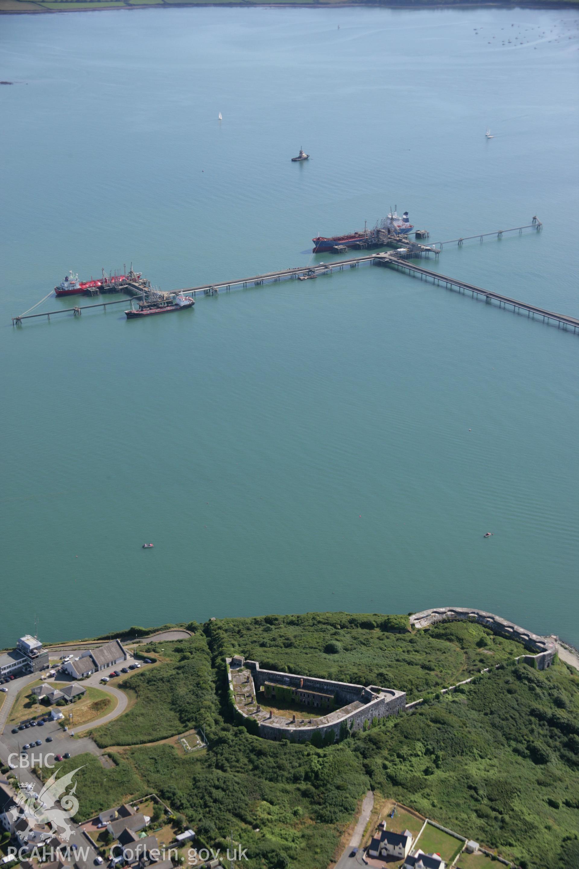 RCAHMW colour oblique aerial photograph of Fort Hubberston. Taken on 24 July 2006 by Toby Driver.