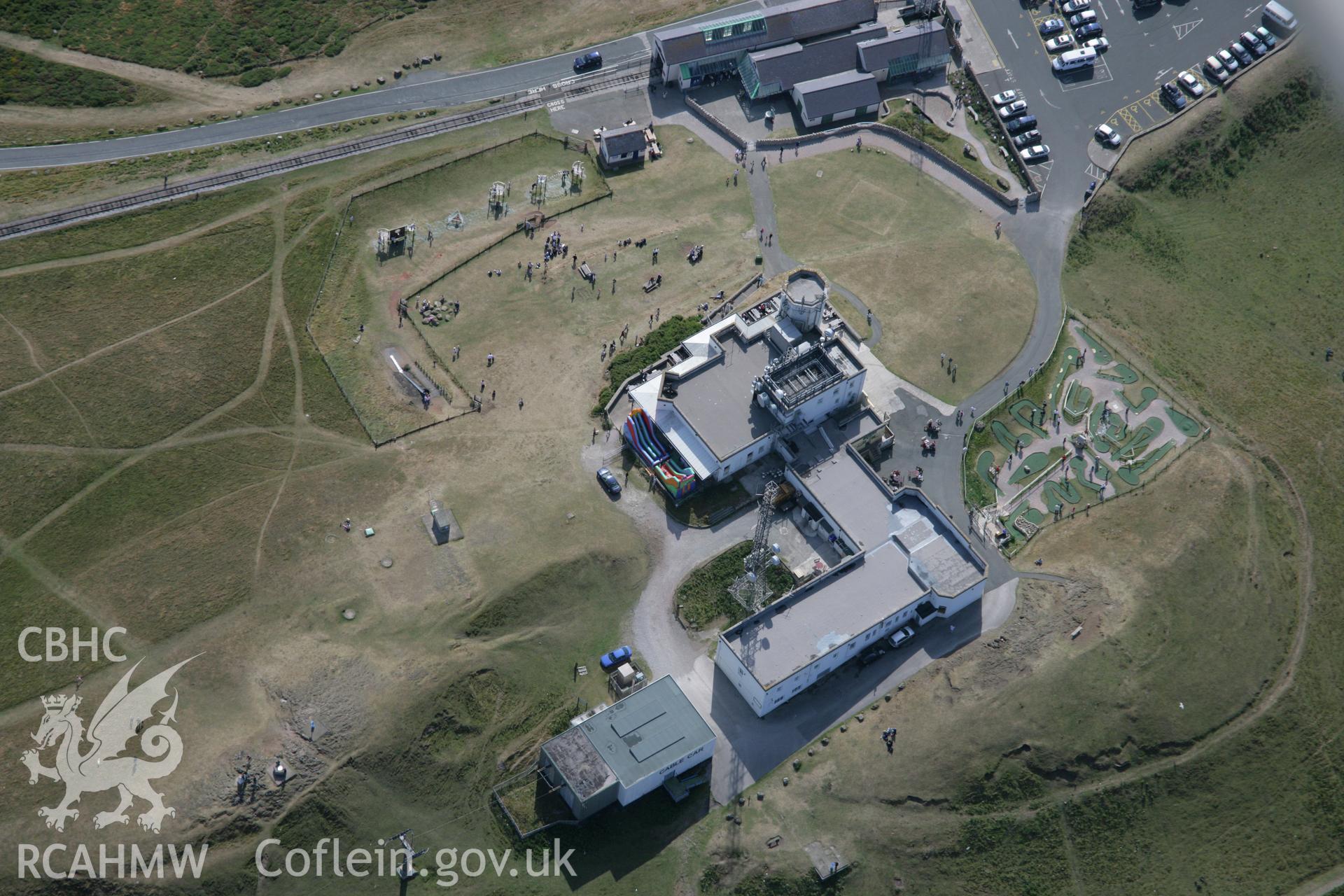 RCAHMW colour oblique aerial photograph of Great Orme Tramway, Llandudno. Taken on 14 August 2006 by Toby Driver.