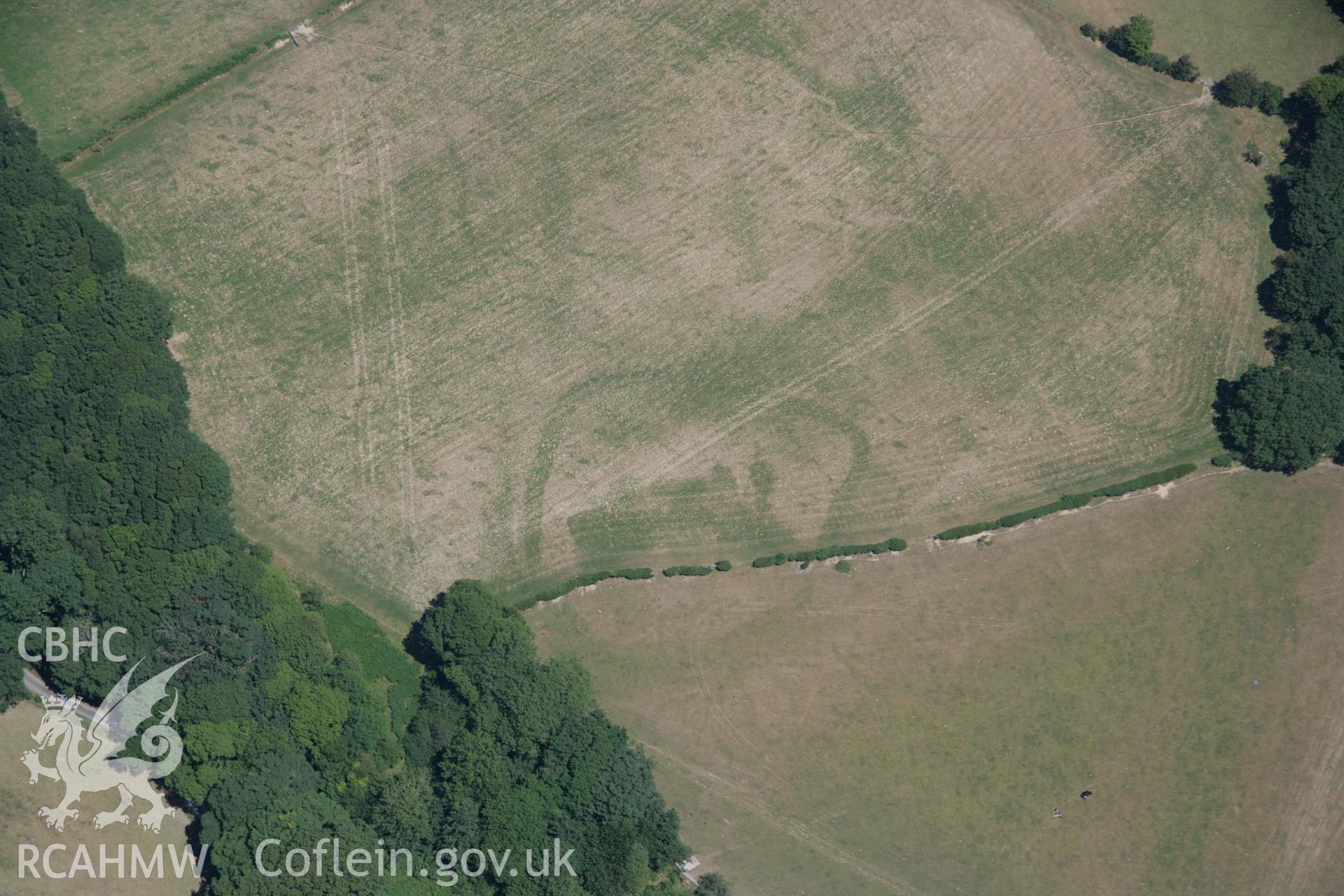 RCAHMW colour oblique aerial photograph of Cyncoed cropmark. Taken on 17 July 2006 by Toby Driver