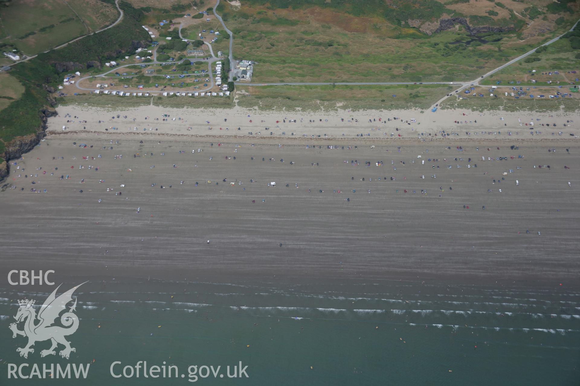 RCAHMW colour oblique aerial photograph of Black Rock Sands Taken on 25 July 2006 by Toby Driver.