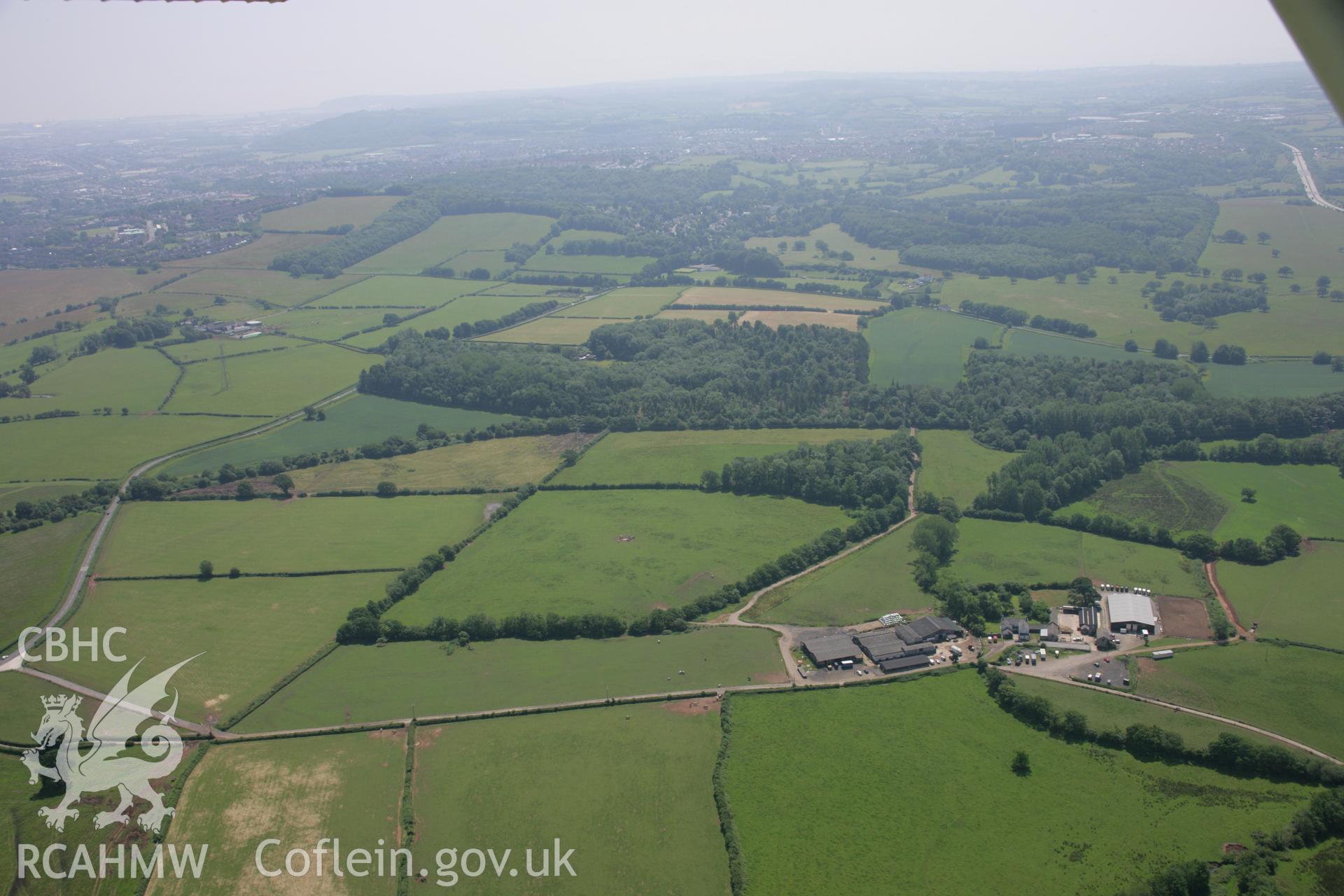 RCAHMW colour oblique photograph of St Fagans battlefield. Taken by Toby Driver on 29/06/2006.