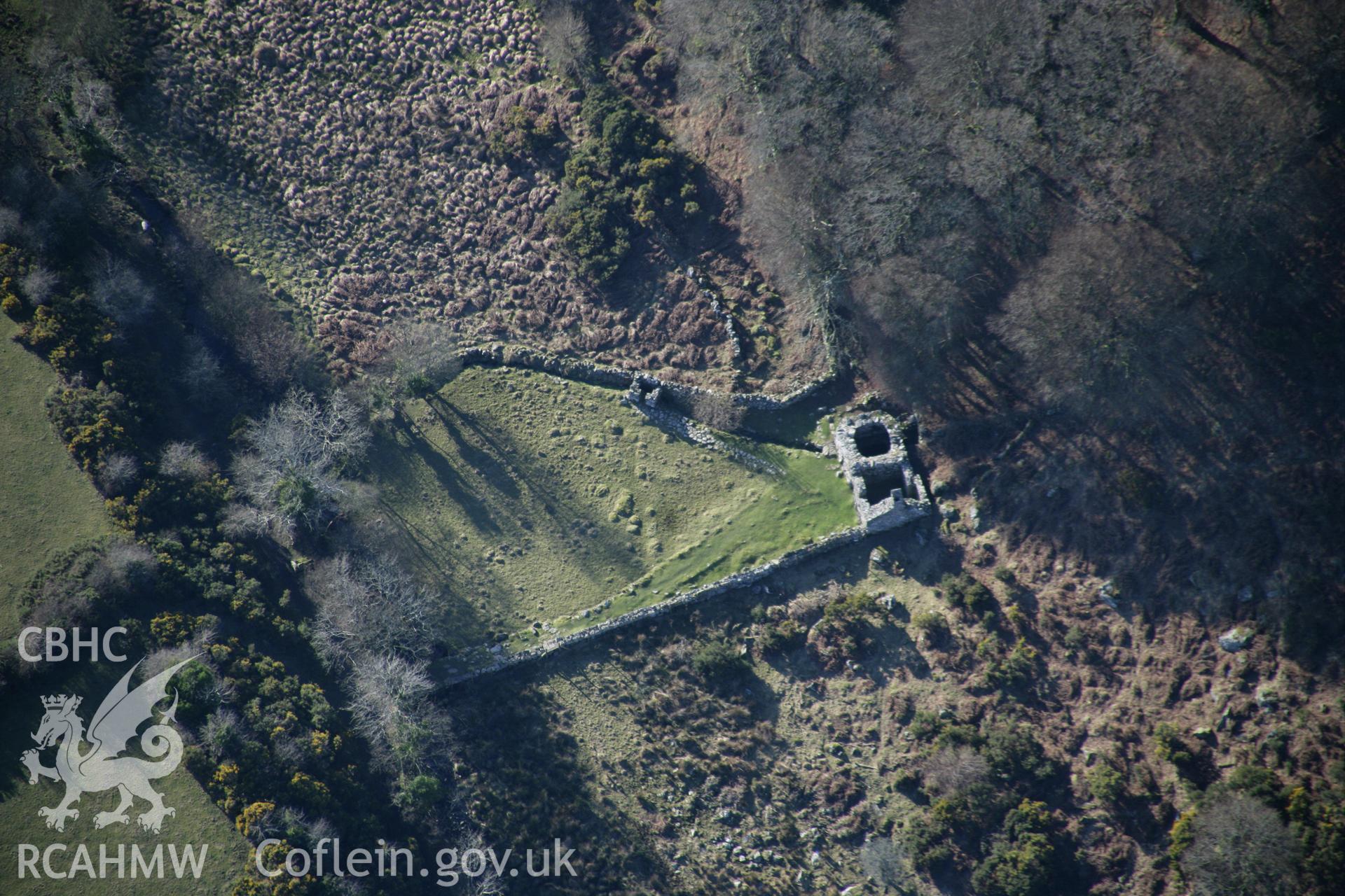 RCAHMW colour oblique aerial photograph of St Cybi's Well from the east. Taken on 09 February 2006 by Toby Driver.