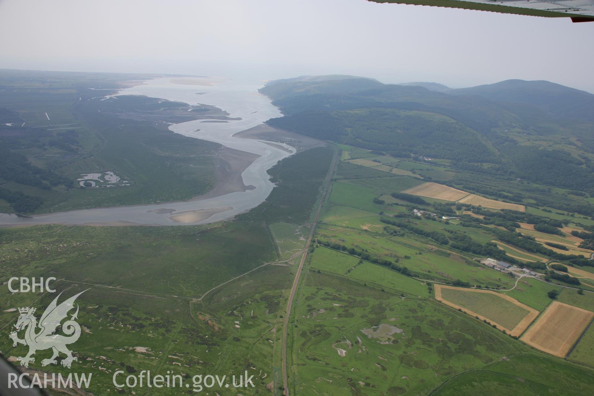 RCAHMW colour oblique aerial photograph of Dyfi Valley. Taken on 04 July 2006 by Toby Driver.