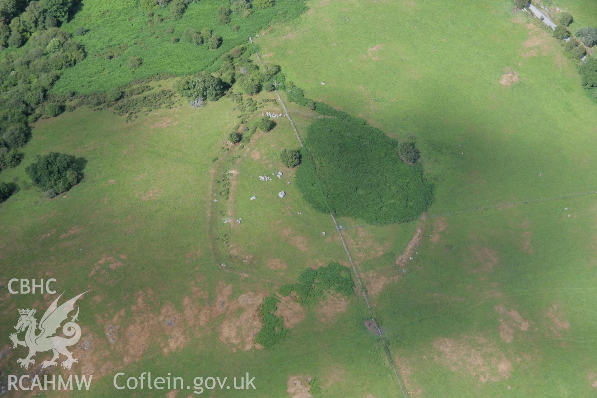 RCAHMW colour oblique aerial photograph of Cefn Ddwysarn Camp. Taken on 31 July 2006 by Toby Driver.