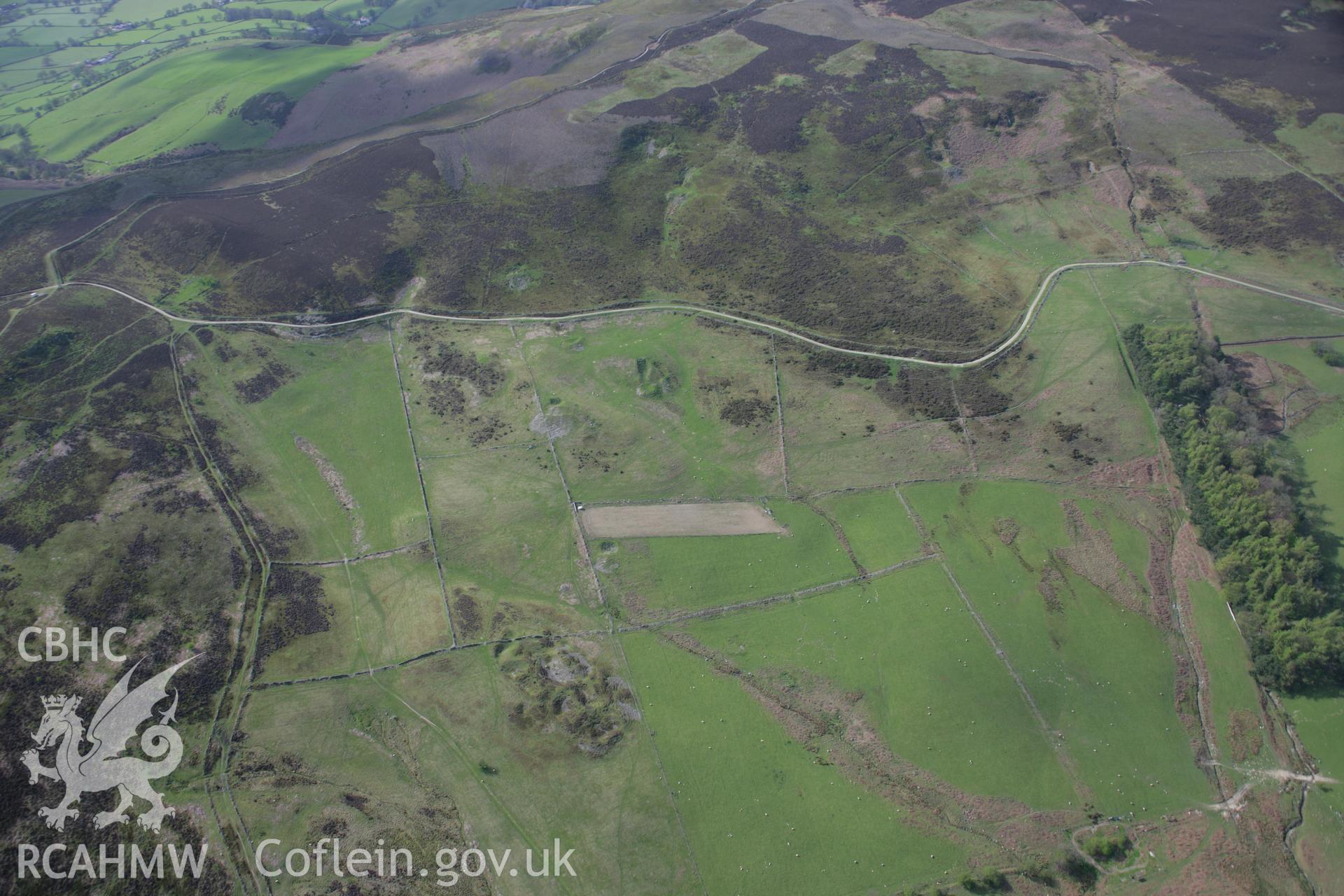 RCAHMW digital colour oblique photograph of Penmachno gold mine viewed from the south-east. Taken on 05/05/2006 by T.G. Driver.