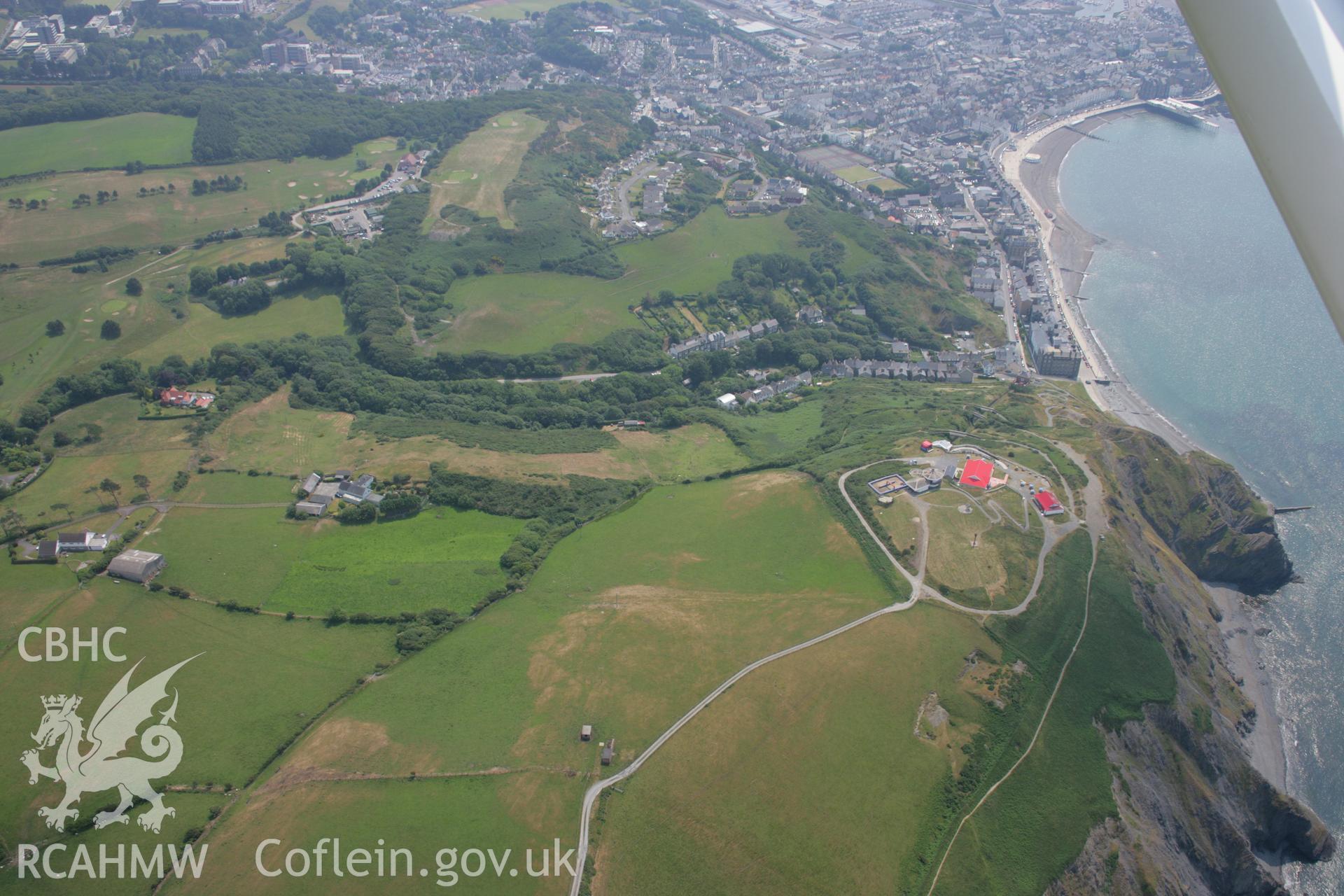 RCAHMW colour oblique aerial photograph of Constitution Hill Pleasure Grounds. Taken on 04 July 2006 by Toby Driver.