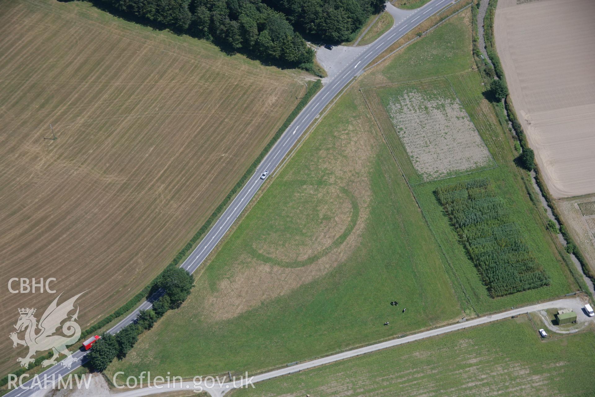 RCAHMW colour oblique aerial photograph of Gogerddan Enclosure. Taken on 17 July 2006 by Toby Driver.