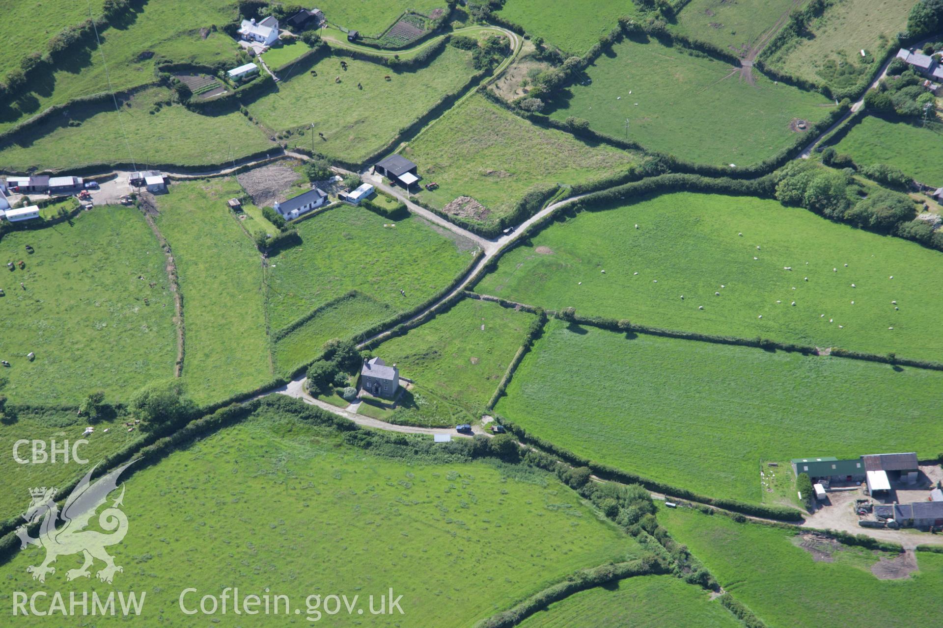 RCAHMW colour oblique aerial photograph of Capel Anelog from the east. Taken on 14 June 2006 by Toby Driver.