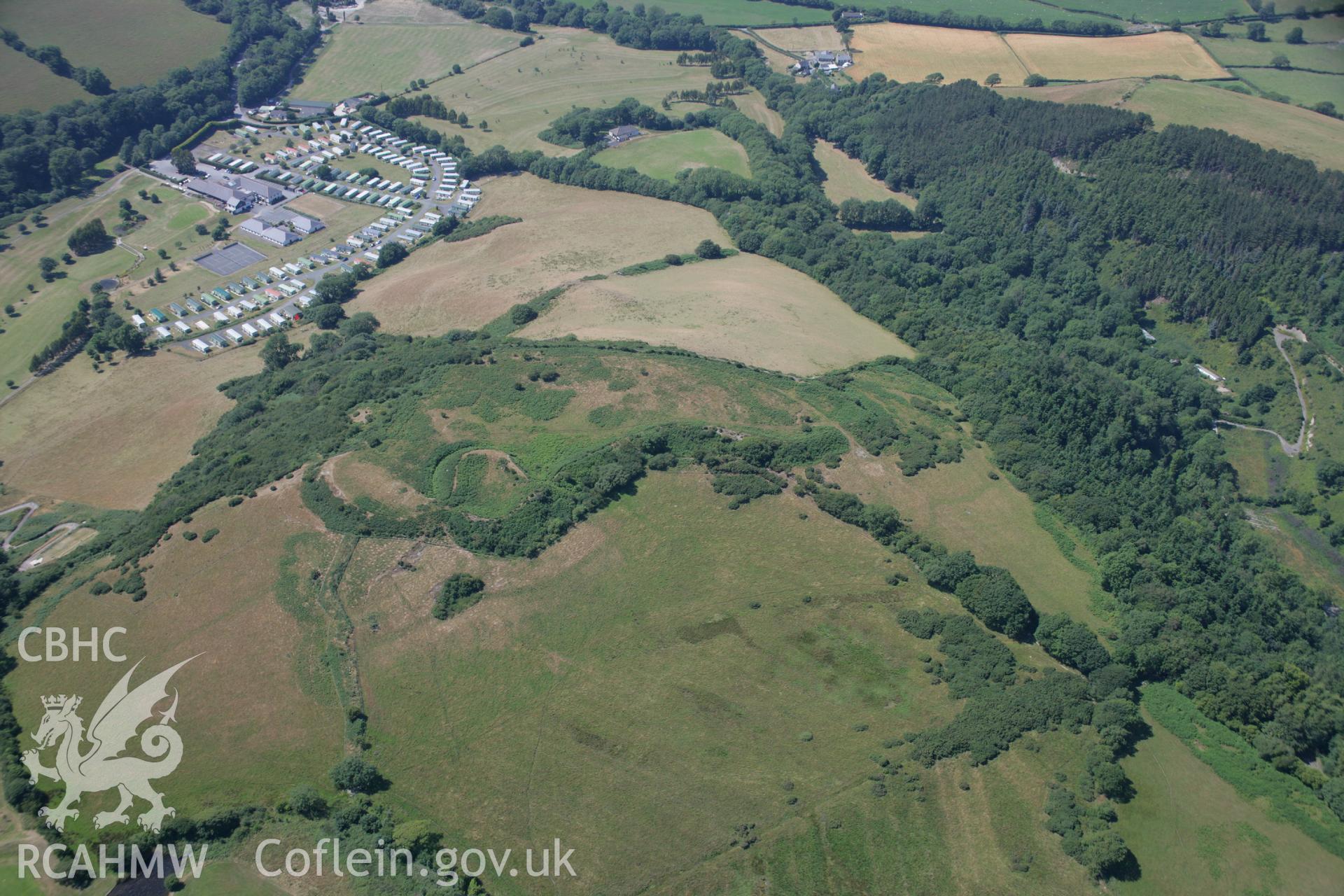 RCAHMW colour oblique aerial photograph of Caer Penrhos. Taken on 17 July 2006 by Toby Driver.