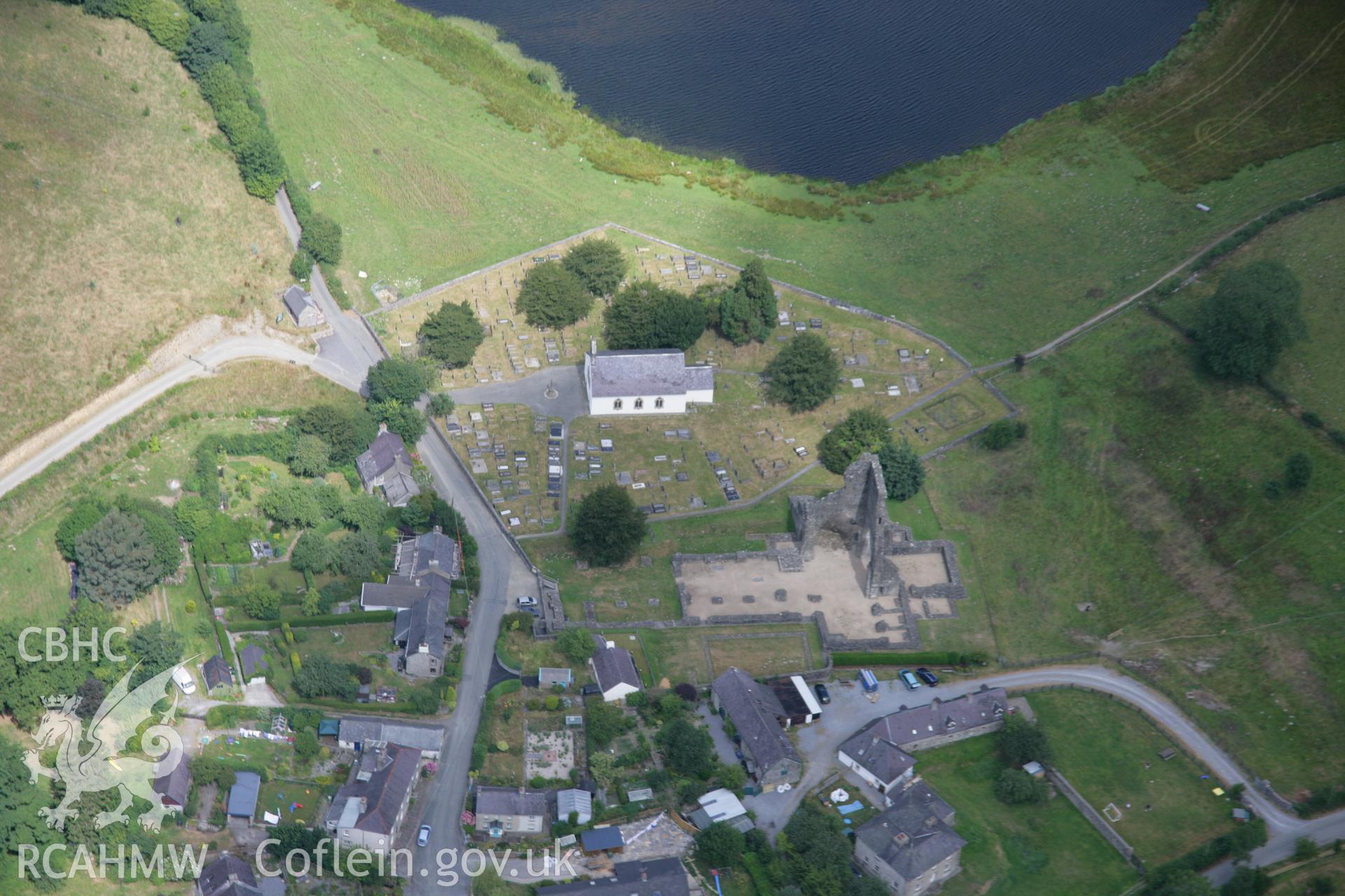 RCAHMW colour oblique aerial photograph of Talley Abbey. Taken on 27 July 2006 by Toby Driver.