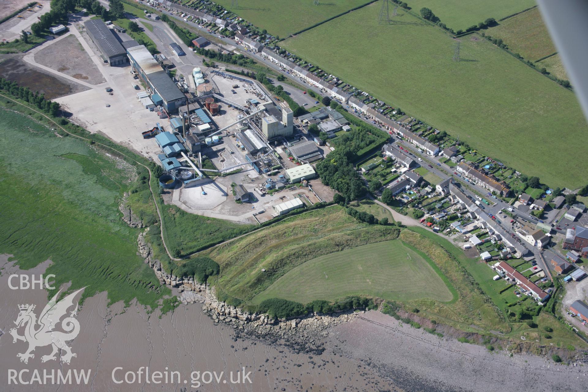 RCAHMW colour oblique aerial photograph of Sudbrook Fort, Portskewett. Taken on 13 July 2006 by Toby Driver.