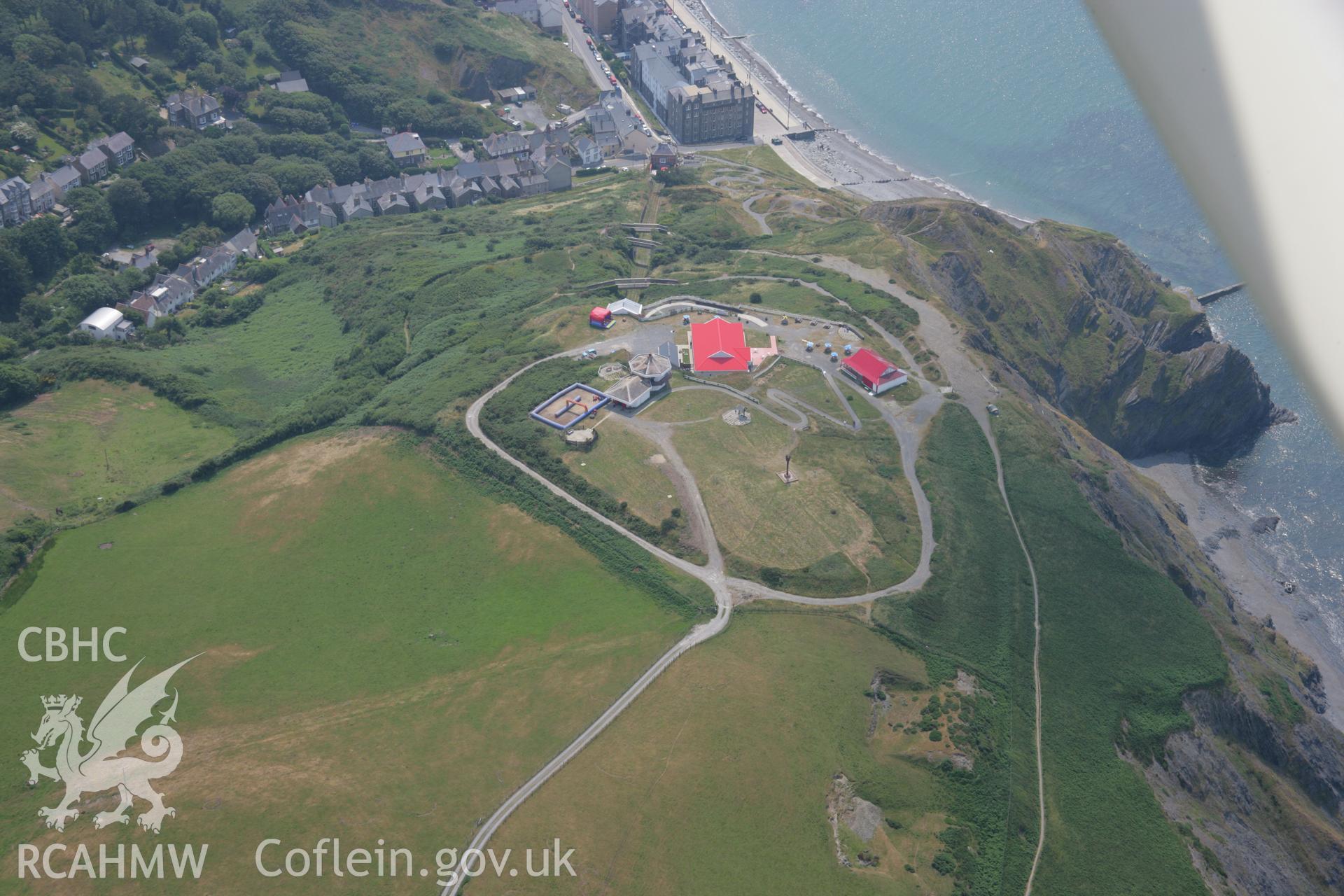 RCAHMW colour oblique aerial photograph of Constitution Hill Pleasure Grounds. Taken on 04 July 2006 by Toby Driver.